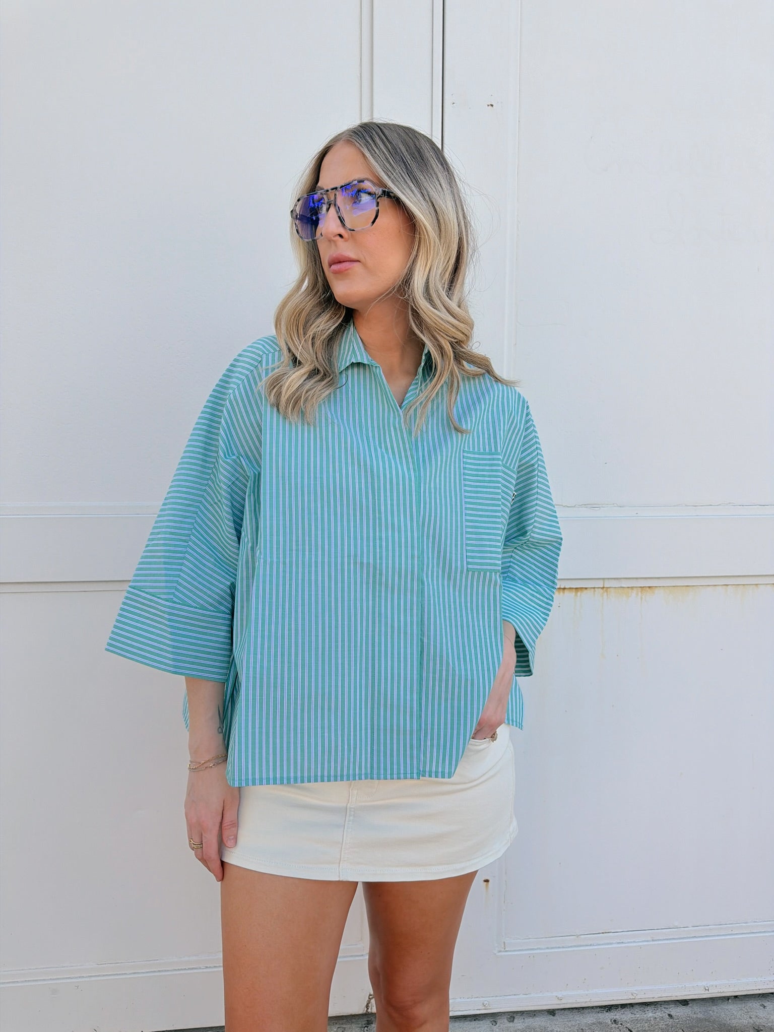 Jiji Marc Shirt in Vert
