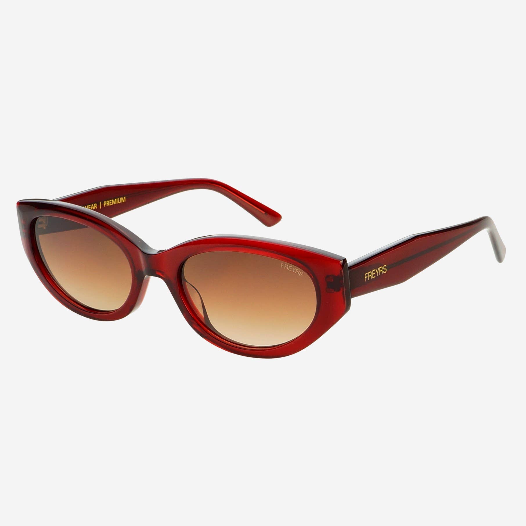 Freyrs Ameli Acetate Cat-Eye Sunglasses: Red