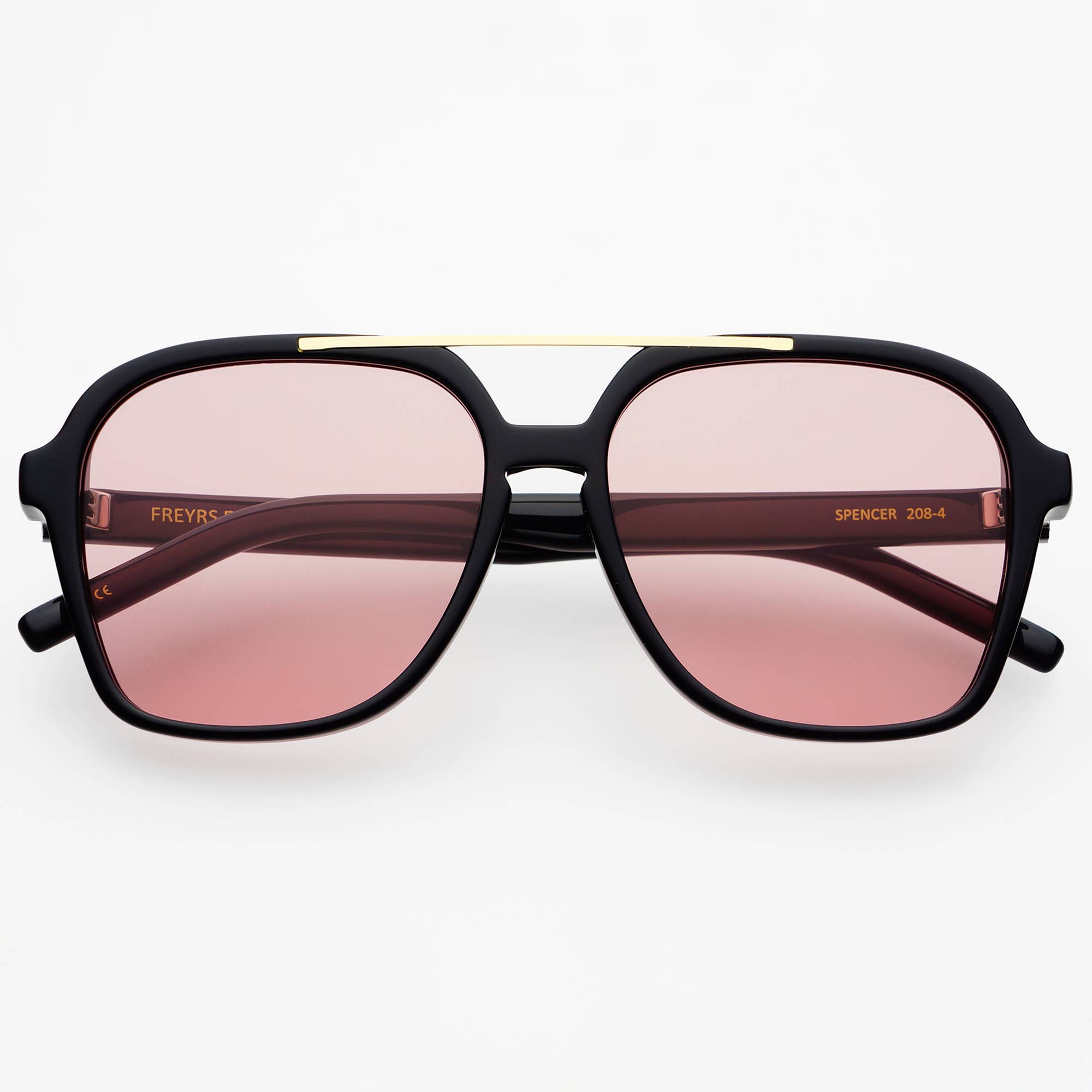 Freyrs Spencer Aviator Sunglasses : Rose