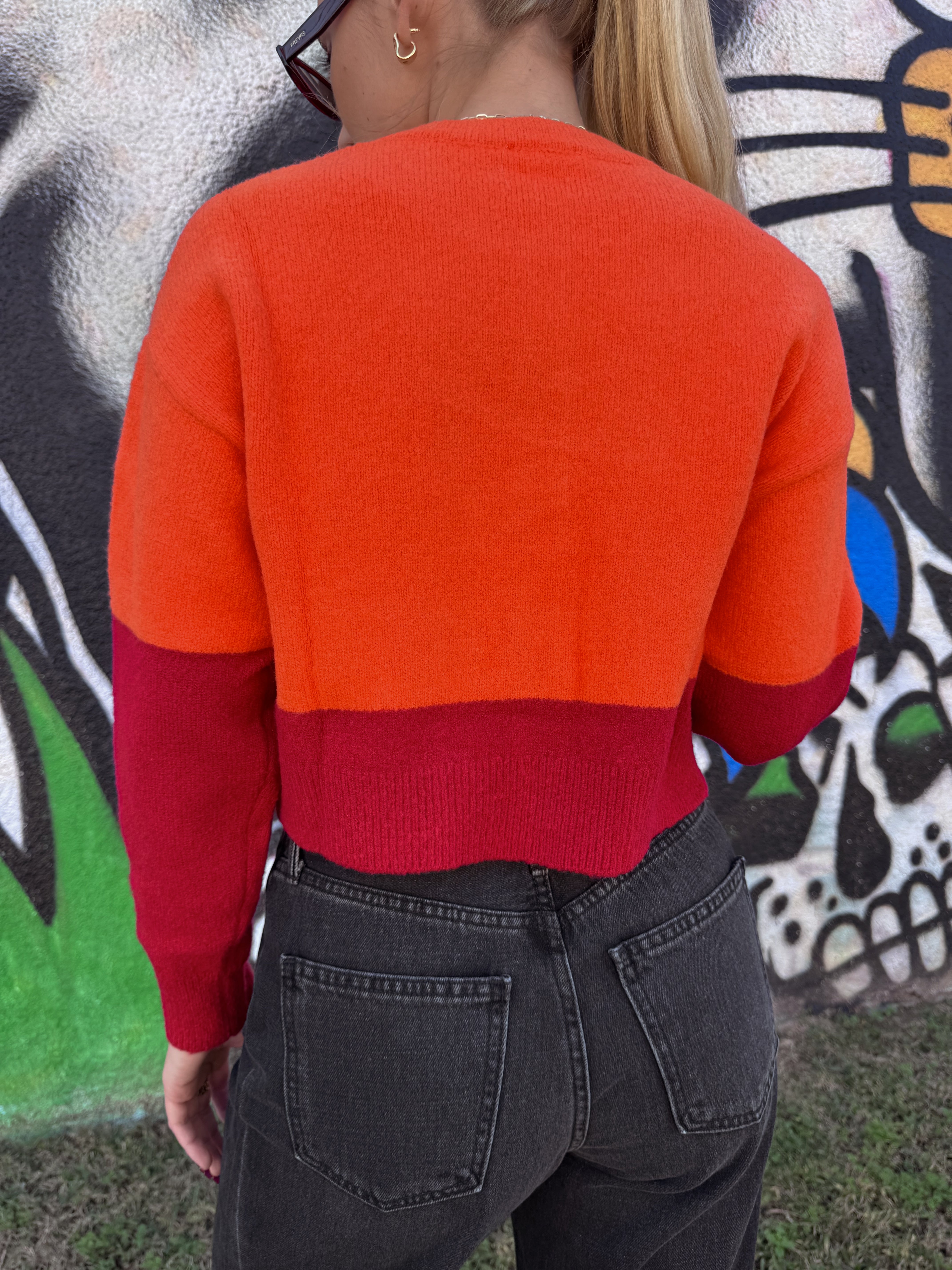 Callahan Fiona Cardigan - Red Orange