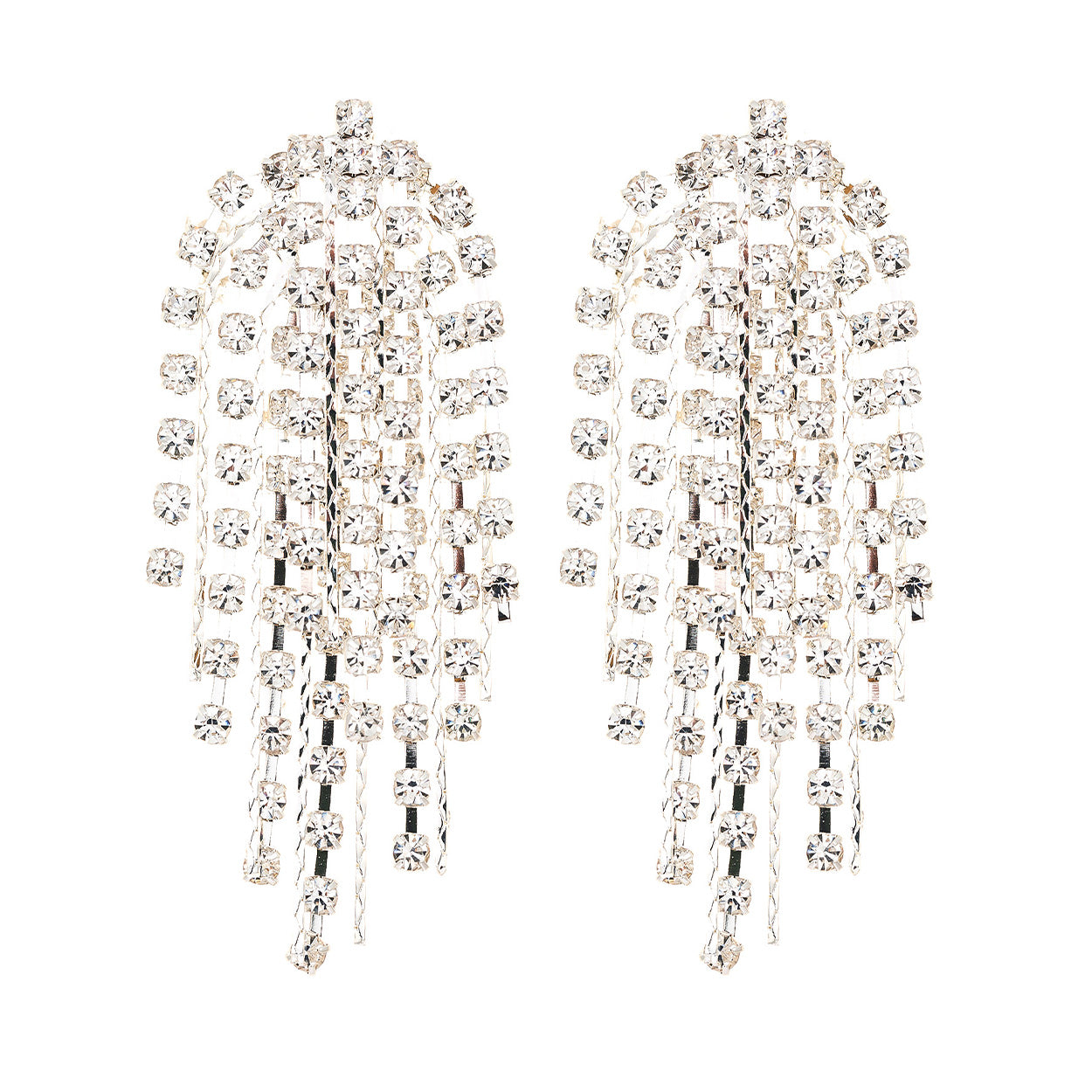 Rhinestone Tassel Earring