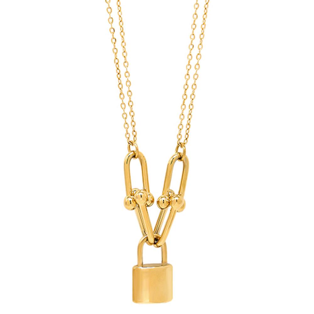 Lock Pendant Necklace