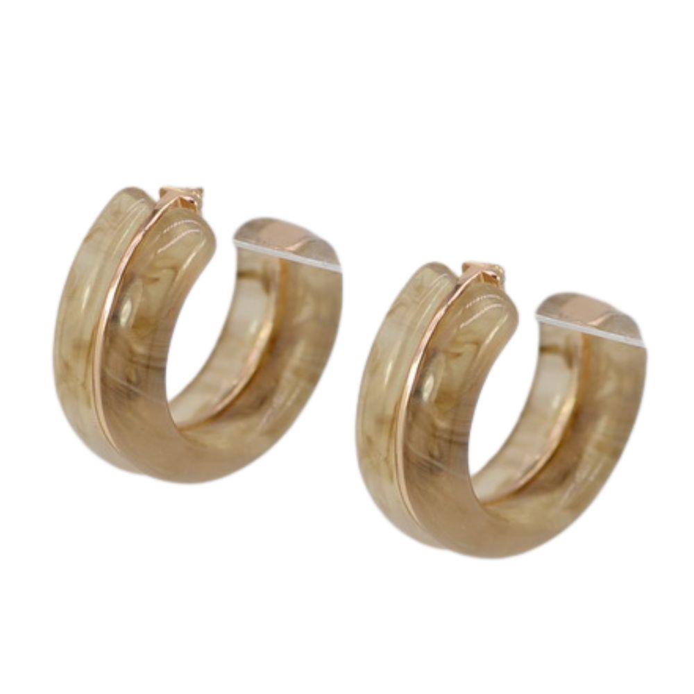 Acetate Hoop Earring