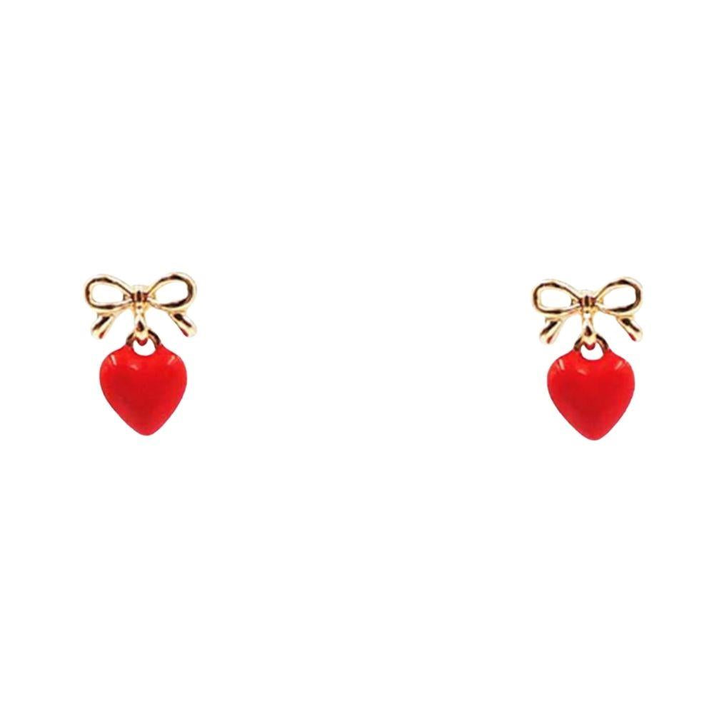Heart Bow Earrings