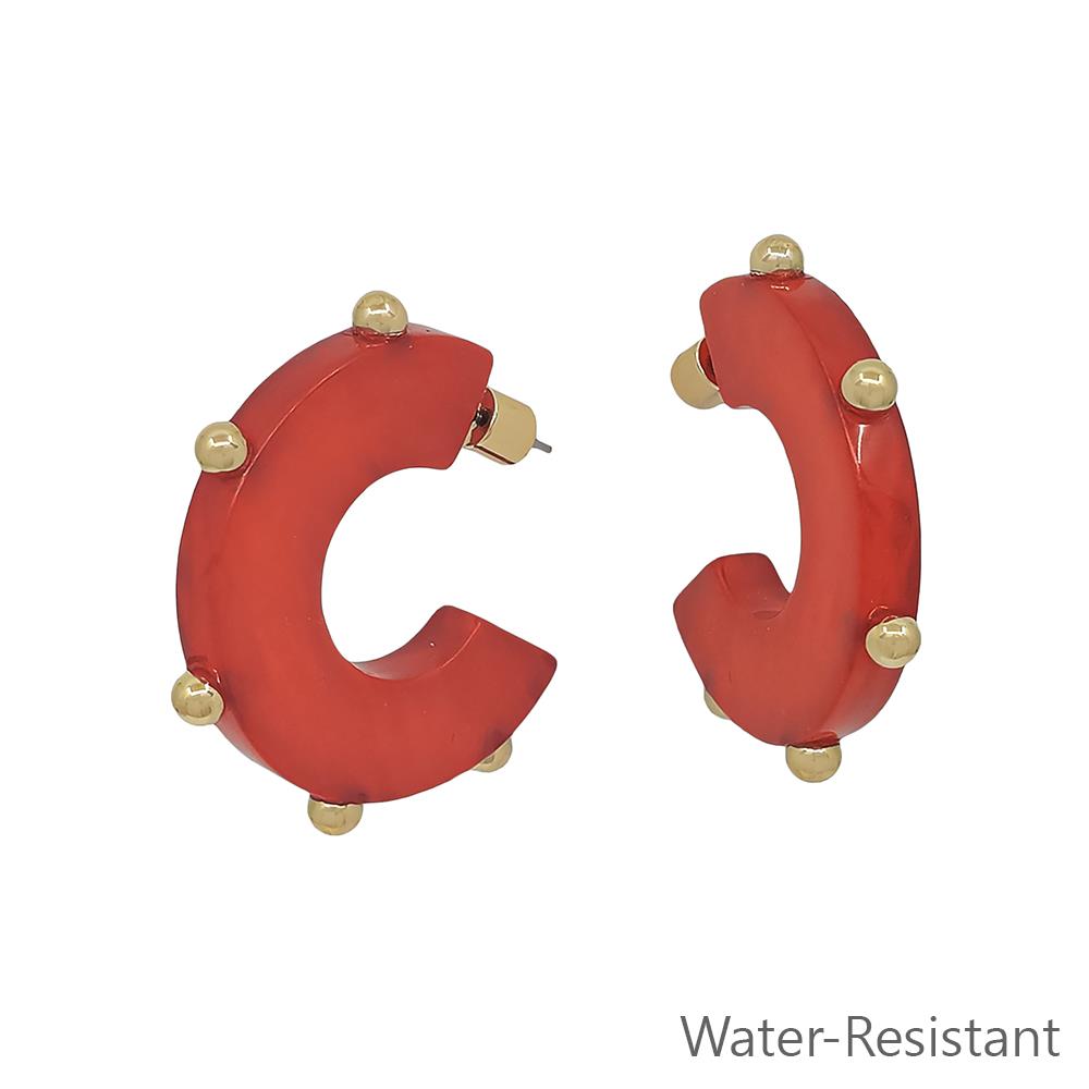 Acetate Hoop Earrings