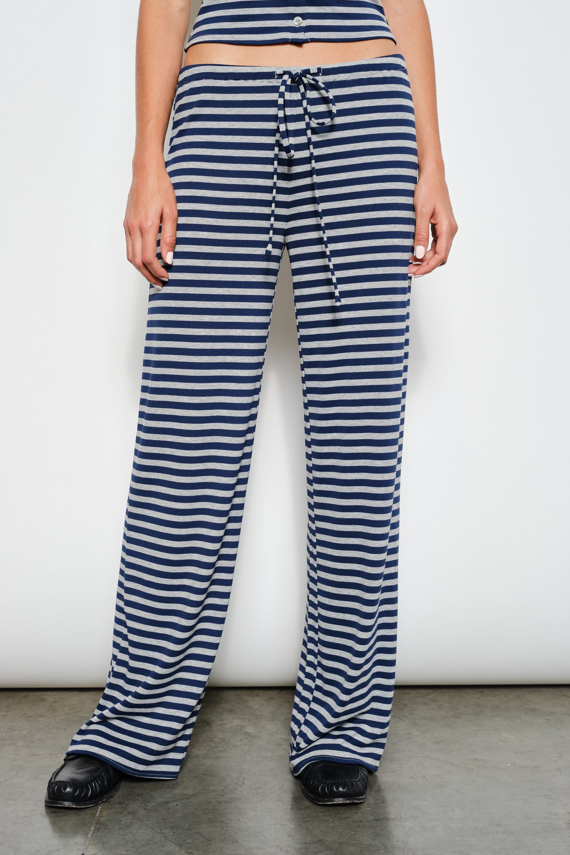 PRE-ORDER (ETA 7/17) Brady Striped Pants - Navy/Grey