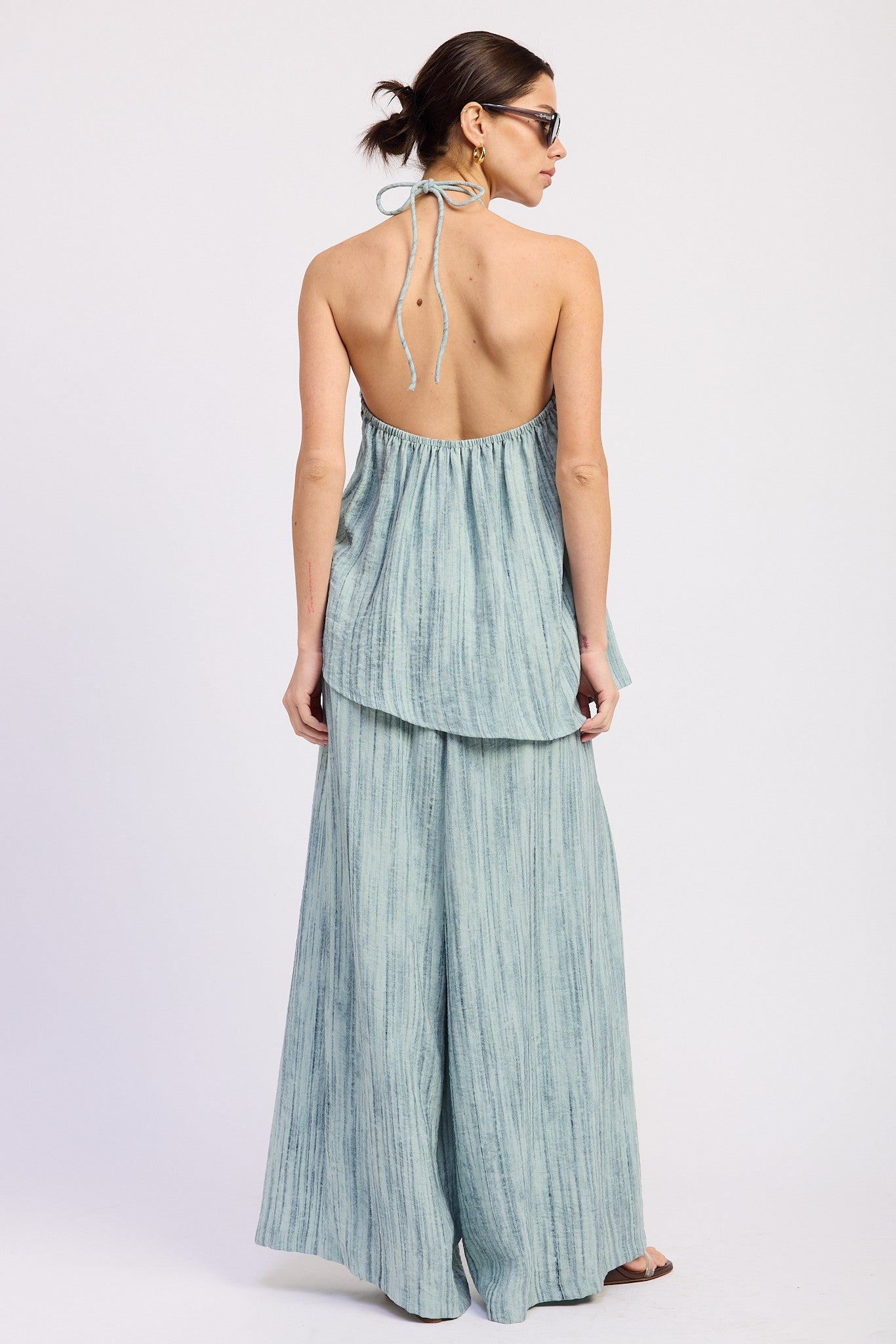 PRE-ORDER (ETA 6/22) Bri Halter Top - Seafoam