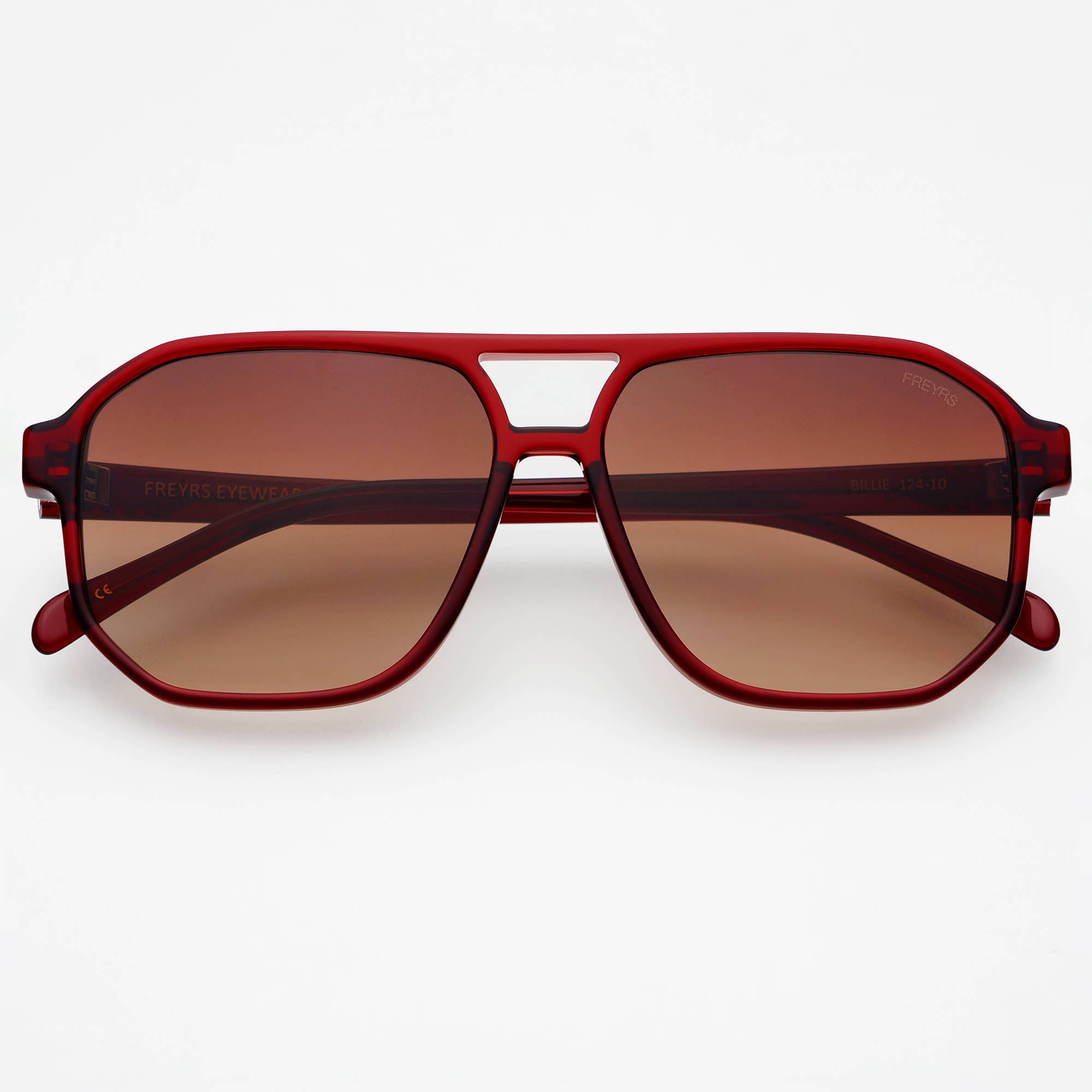 Freyrs Billie Unisex Aviator Sunglasses : Dark Cherry