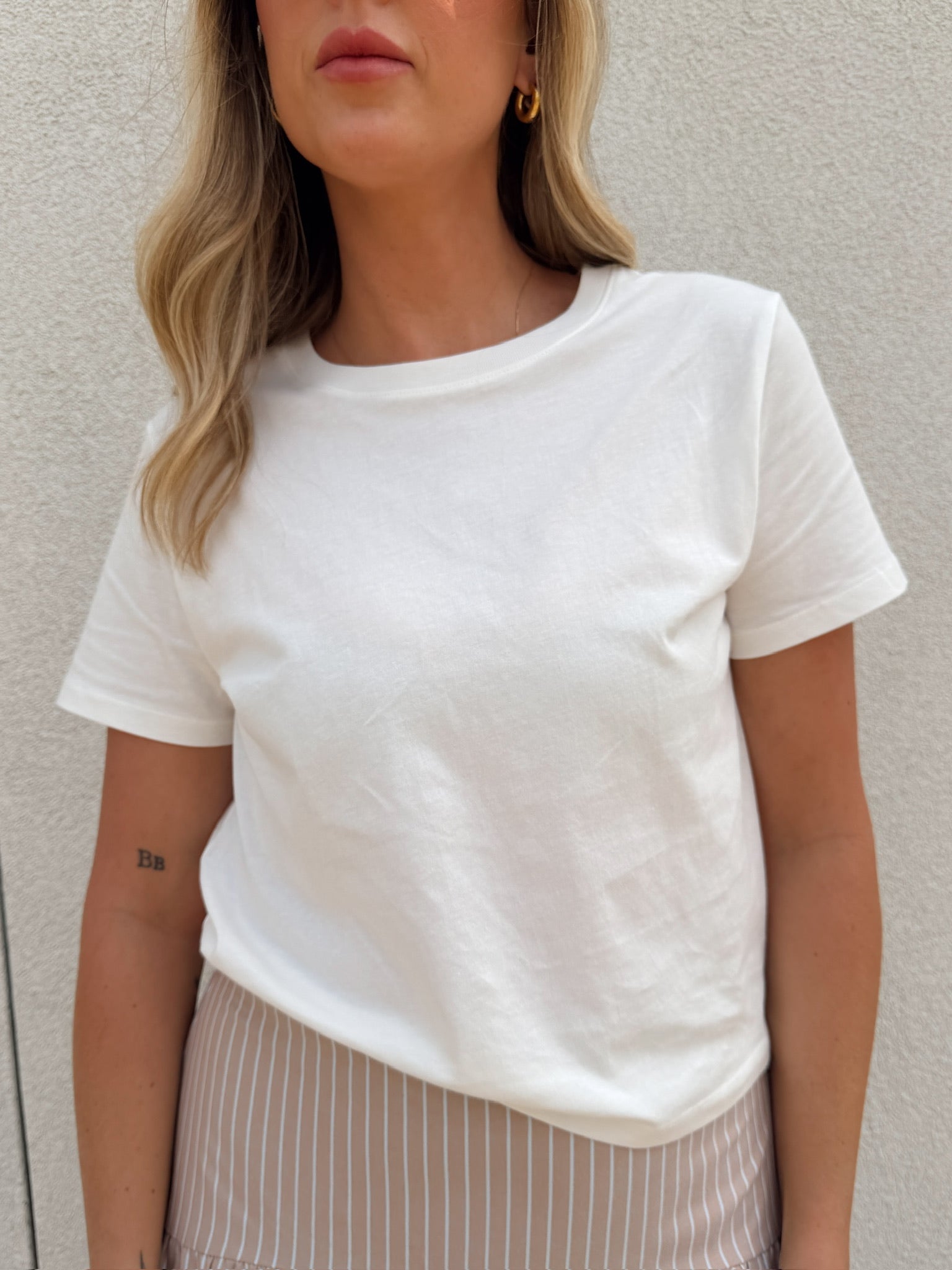 Crew Neck Cotton Tee