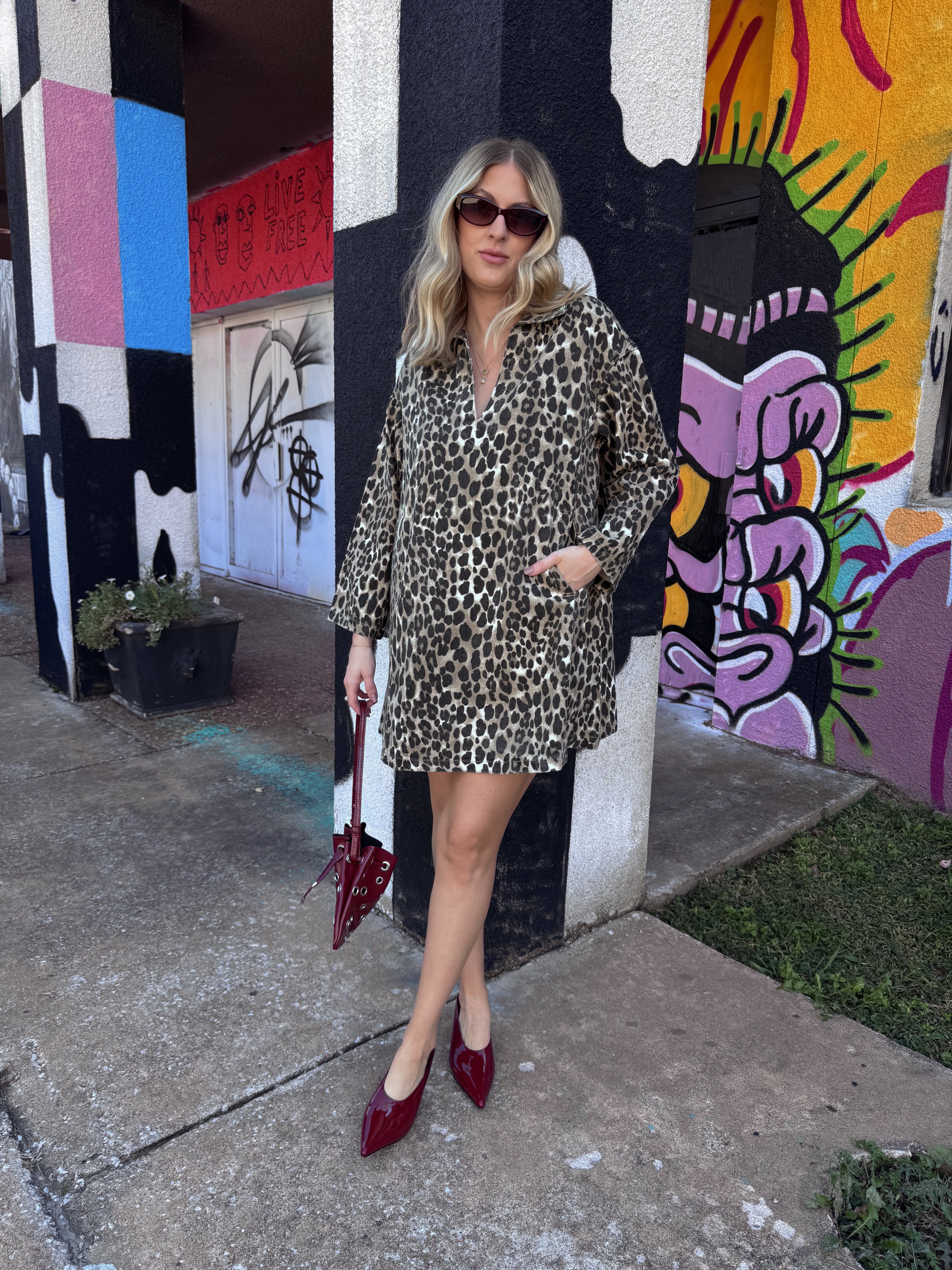 Frnch Chardon Leopard Dress