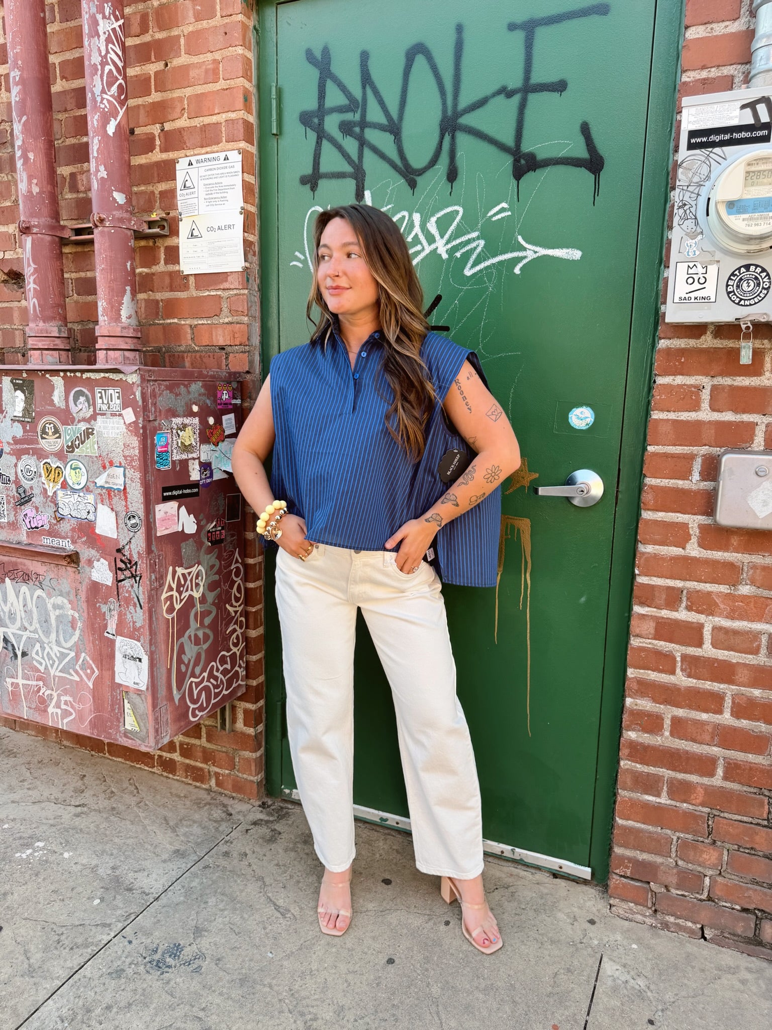 Jiji Arthur Shirt in Bleu Marine