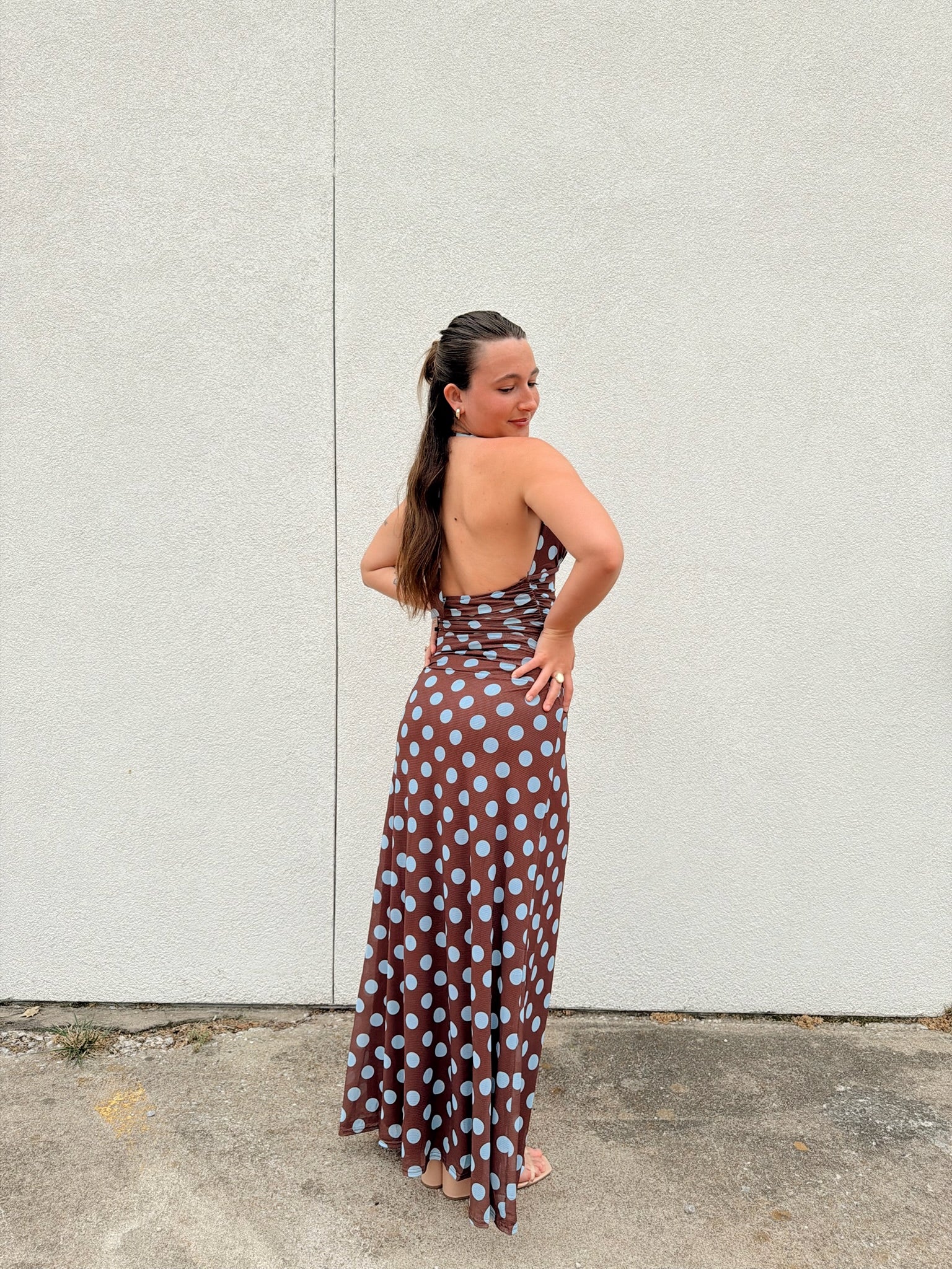 Leona Mesh Maxi Dress