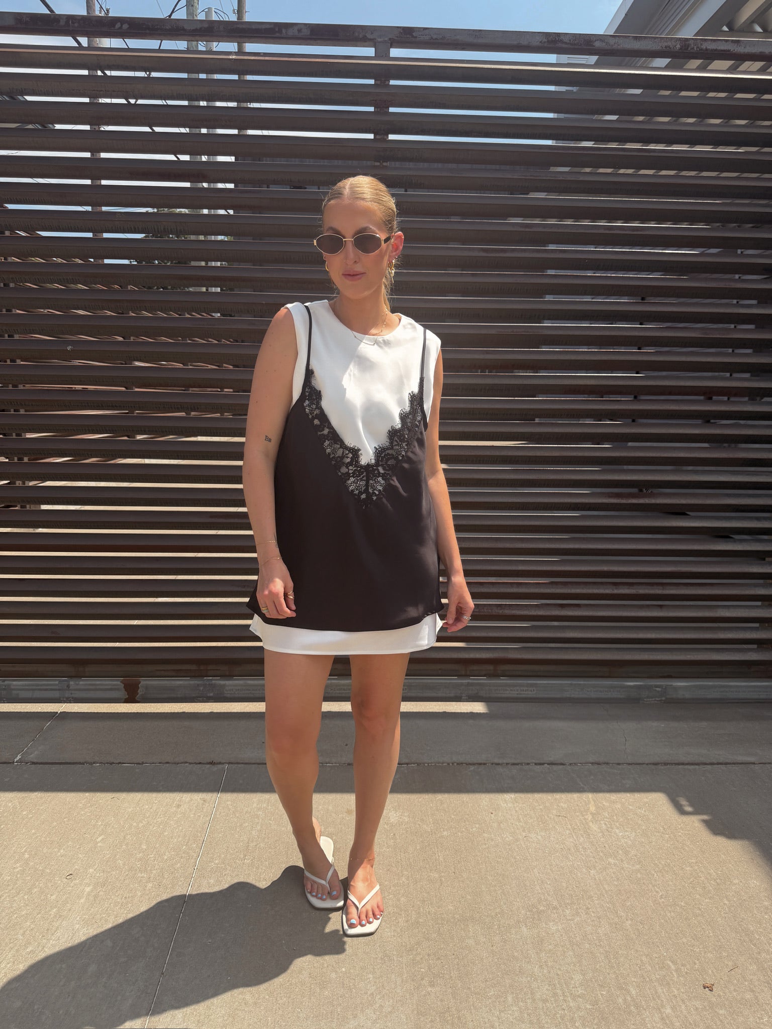 Brea Slip Overlay Dress