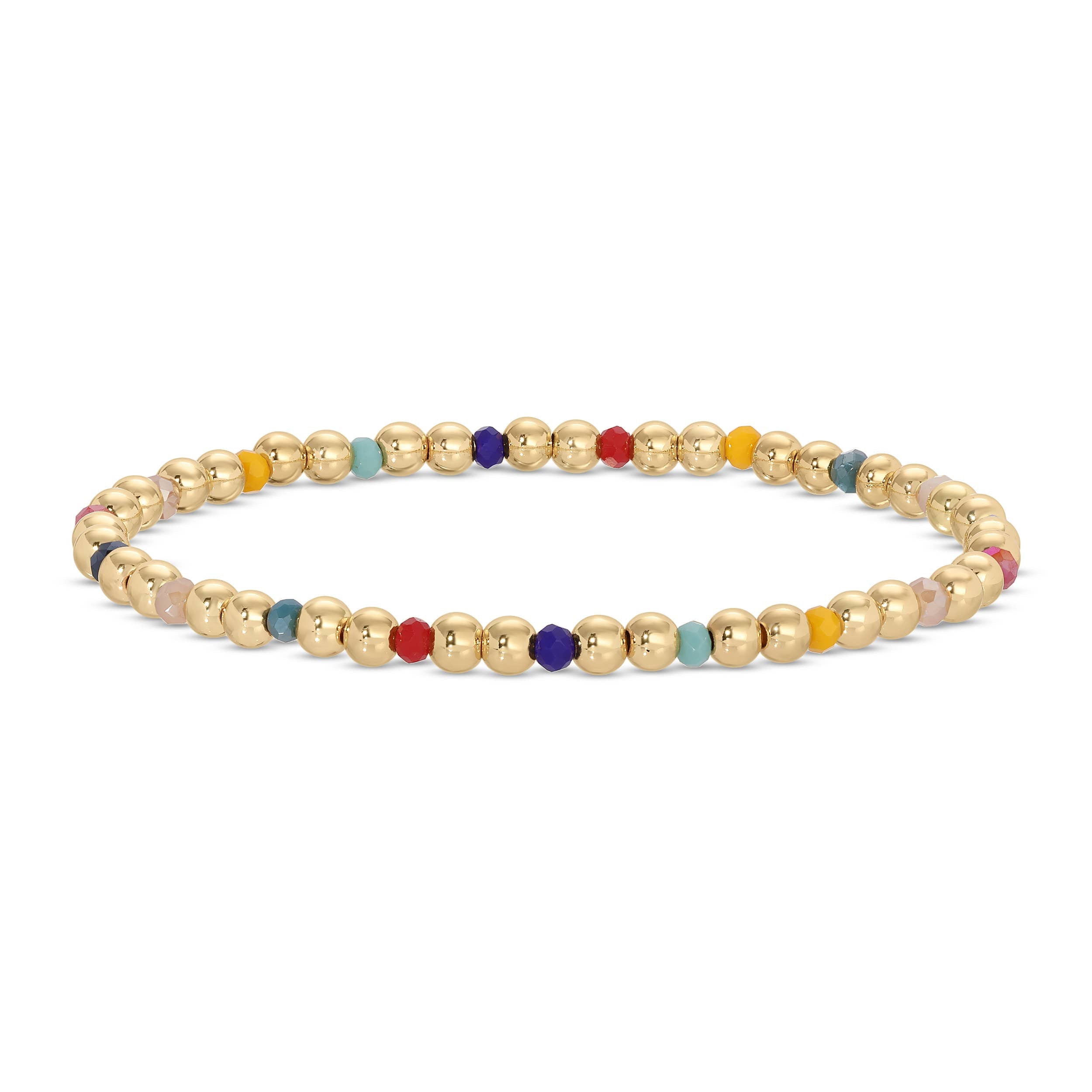 Bead & Crystal Stretch Bracelets: Brights