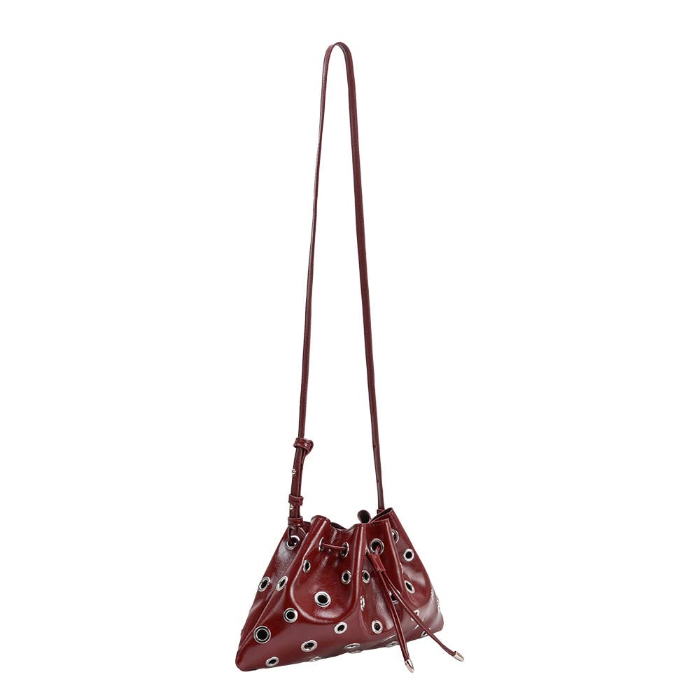 Paloma Burgundy Recycled Vegan Shoulder Bag