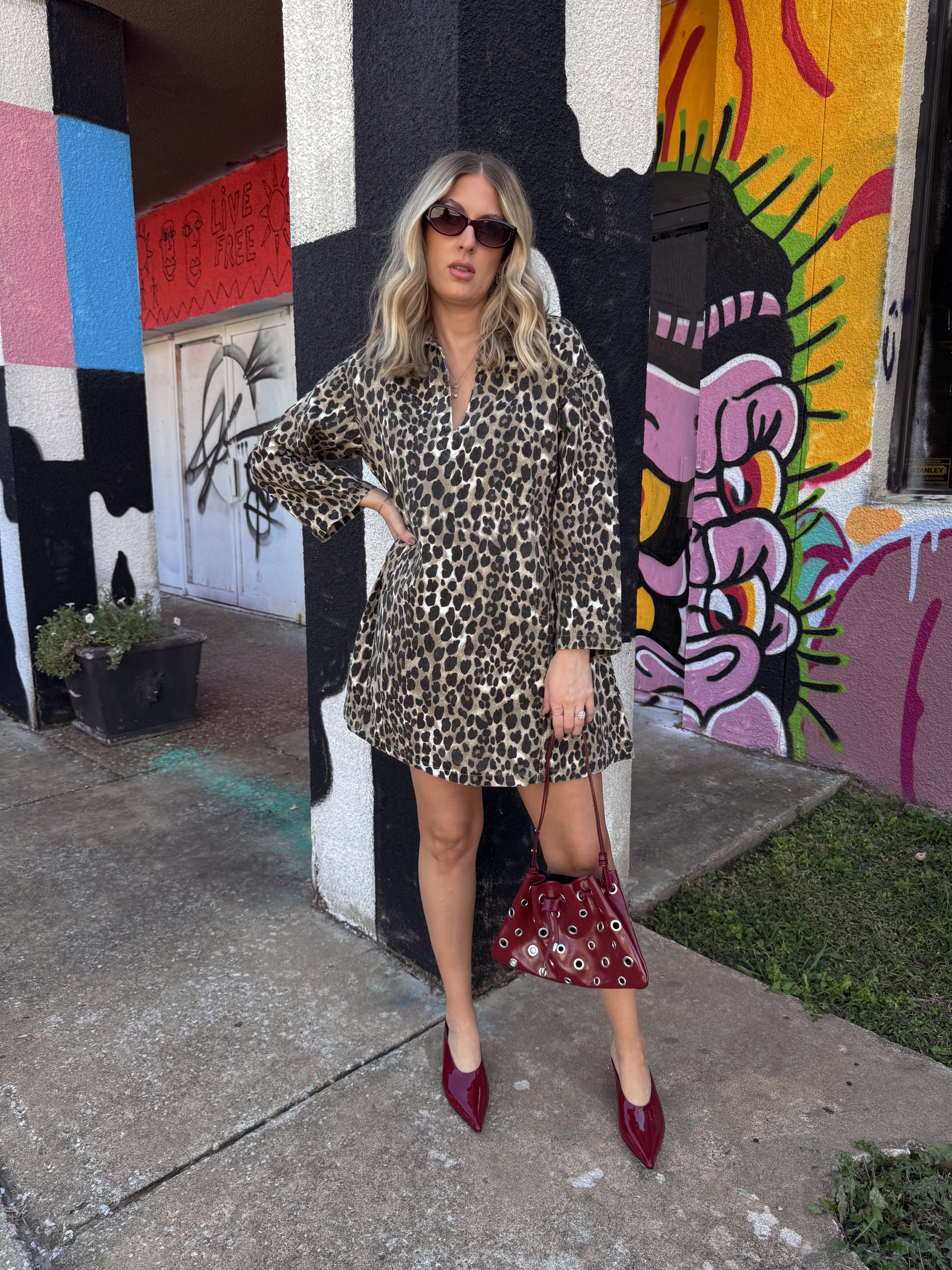 Frnch Chardon Leopard Dress