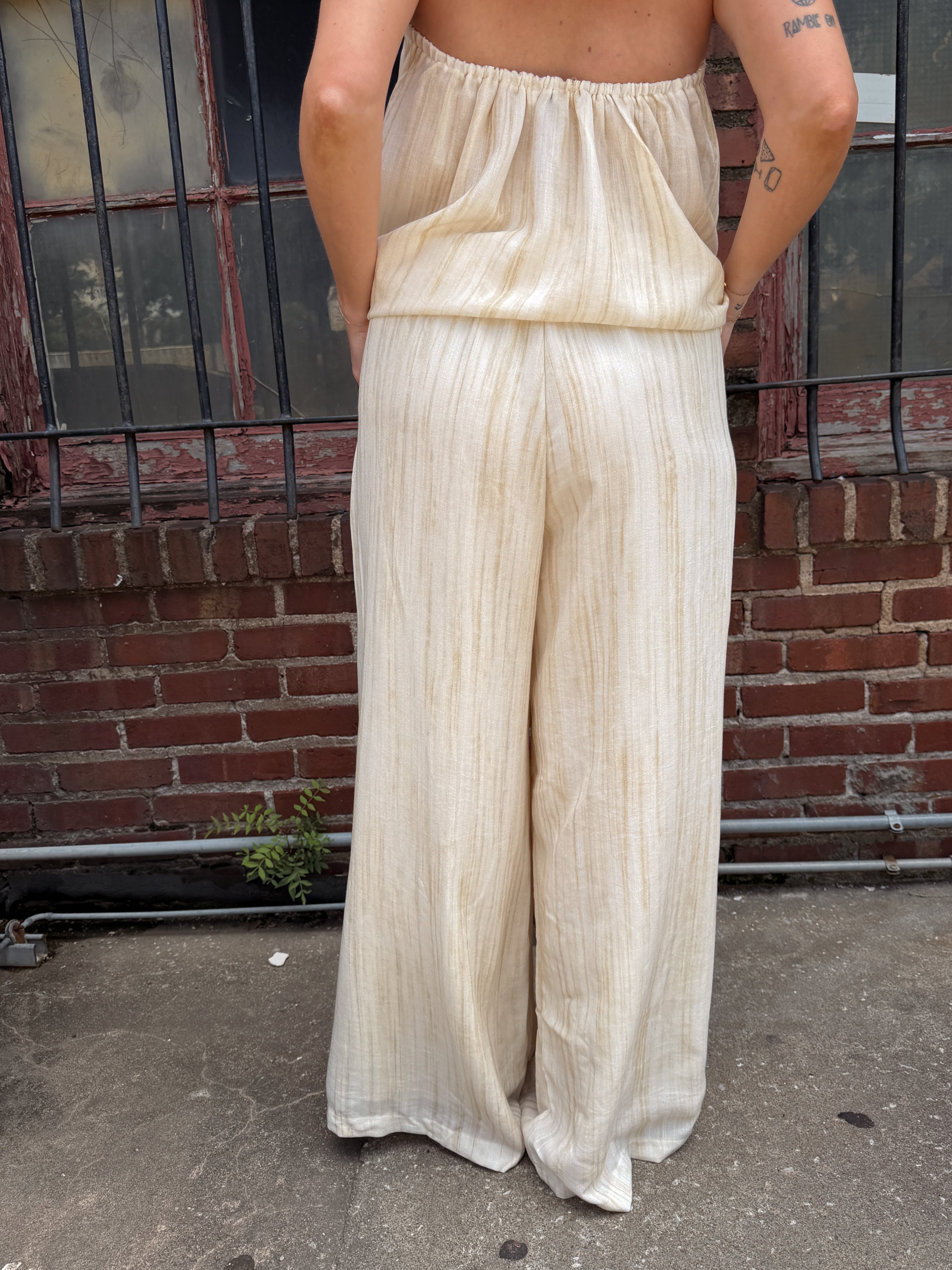 Bri Flowy Pant - Toast