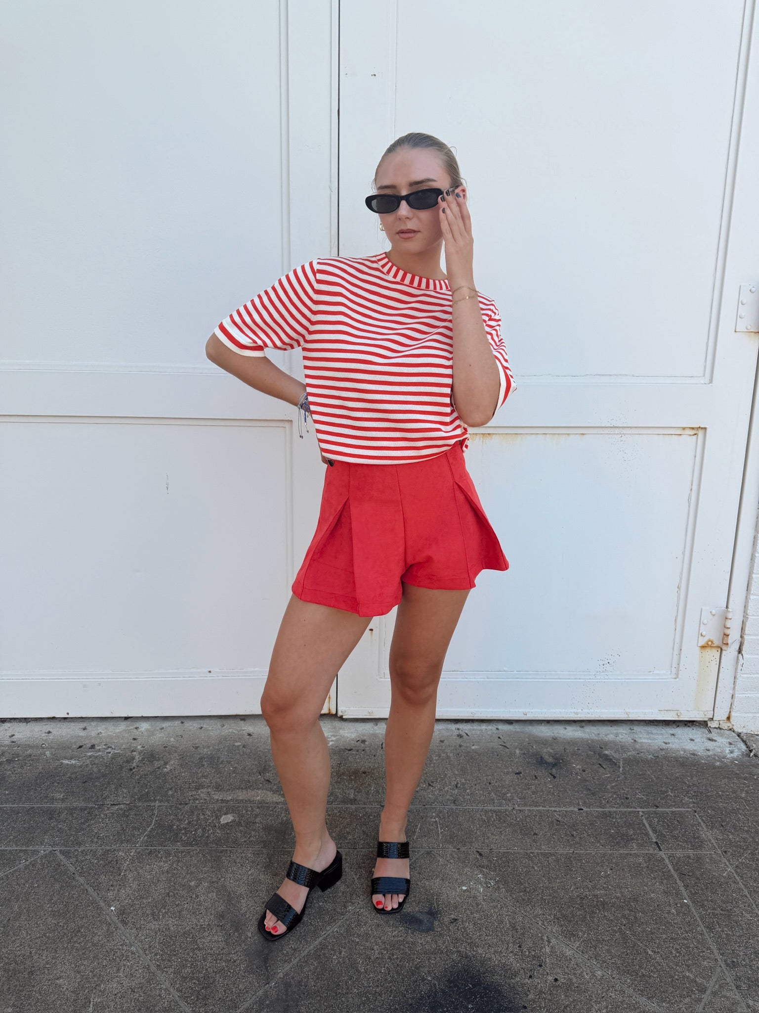 Jiji Wilfried Top in Rouge