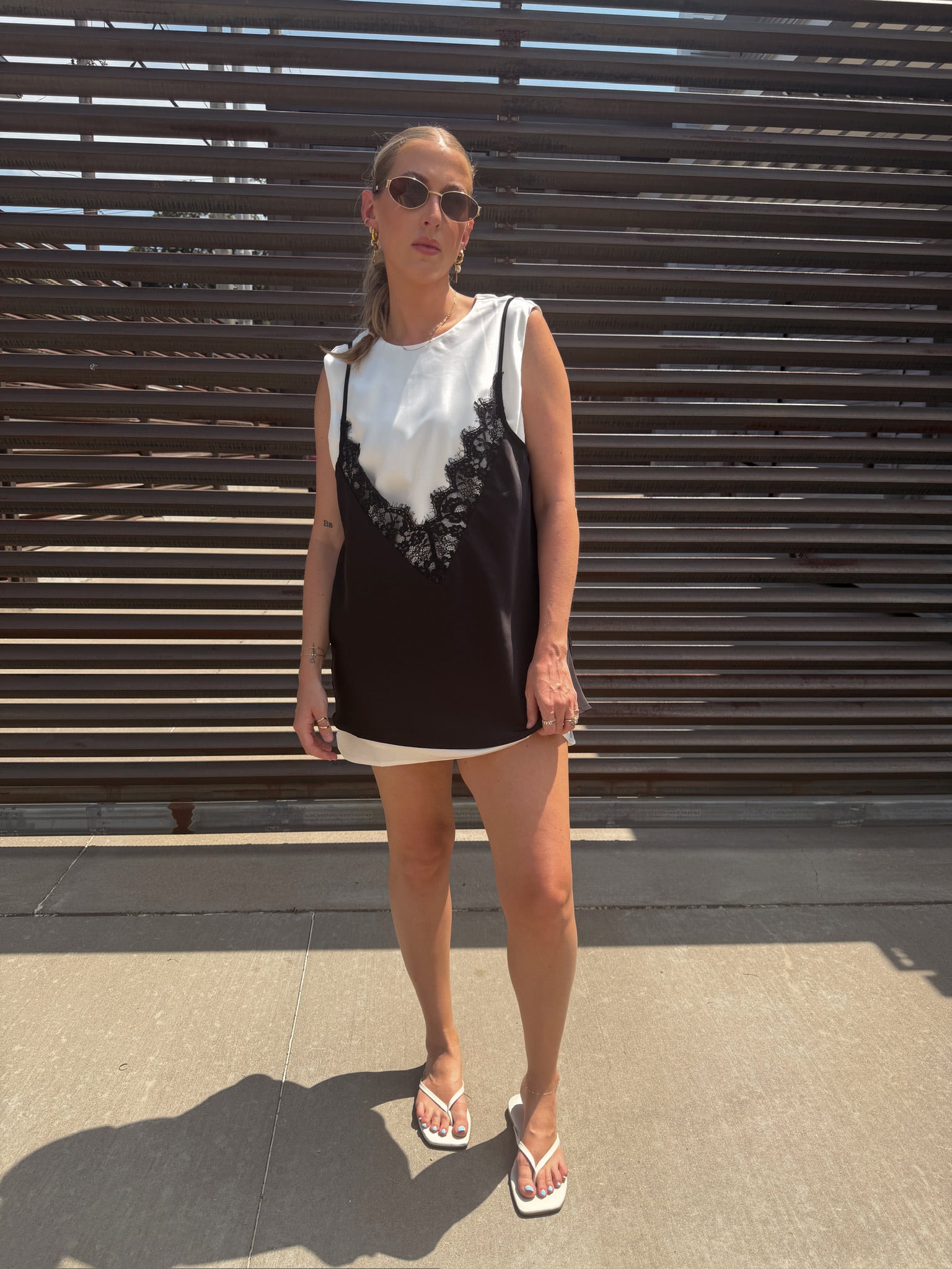 Brea Slip Overlay Dress