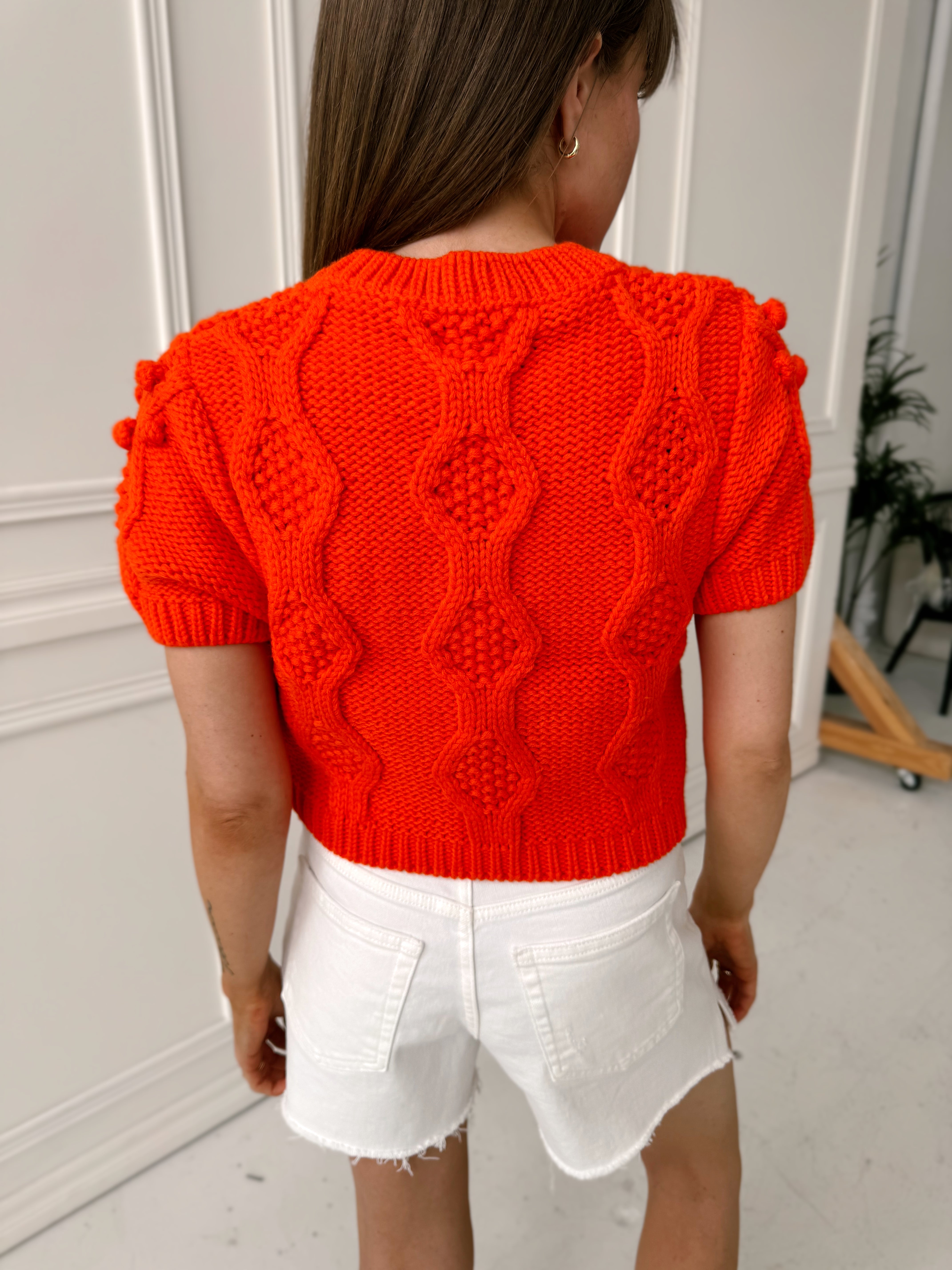 Sincerely Ours Selfie Sweater - Orange