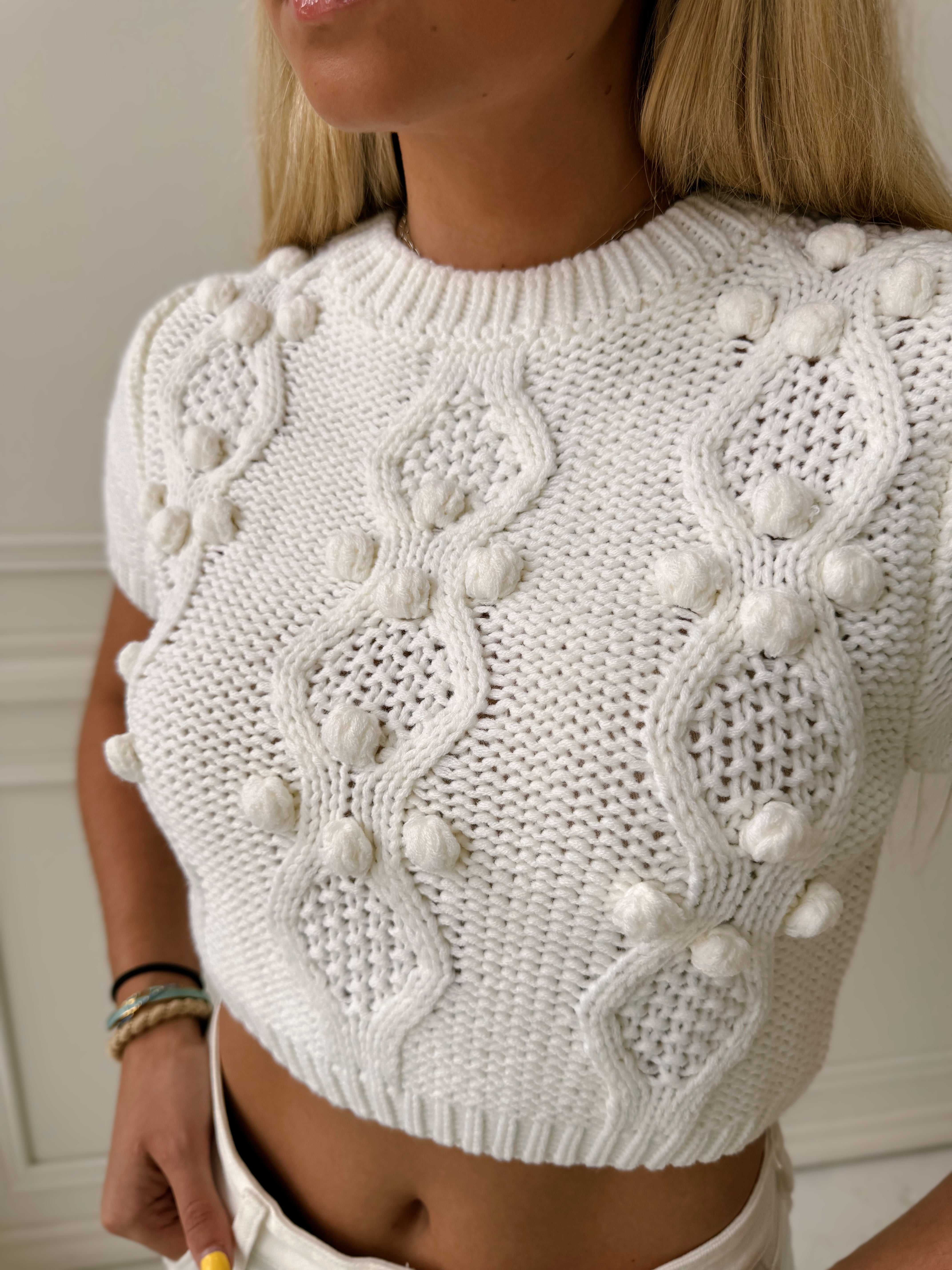 Sincerely Ours Selfie Sweater - White