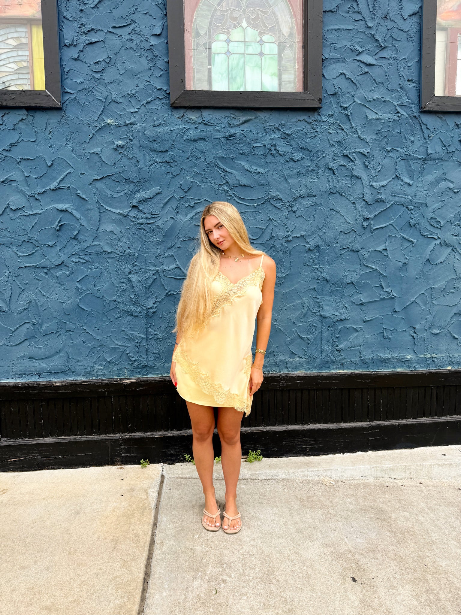 Diana Asymmetrical Lace Tank