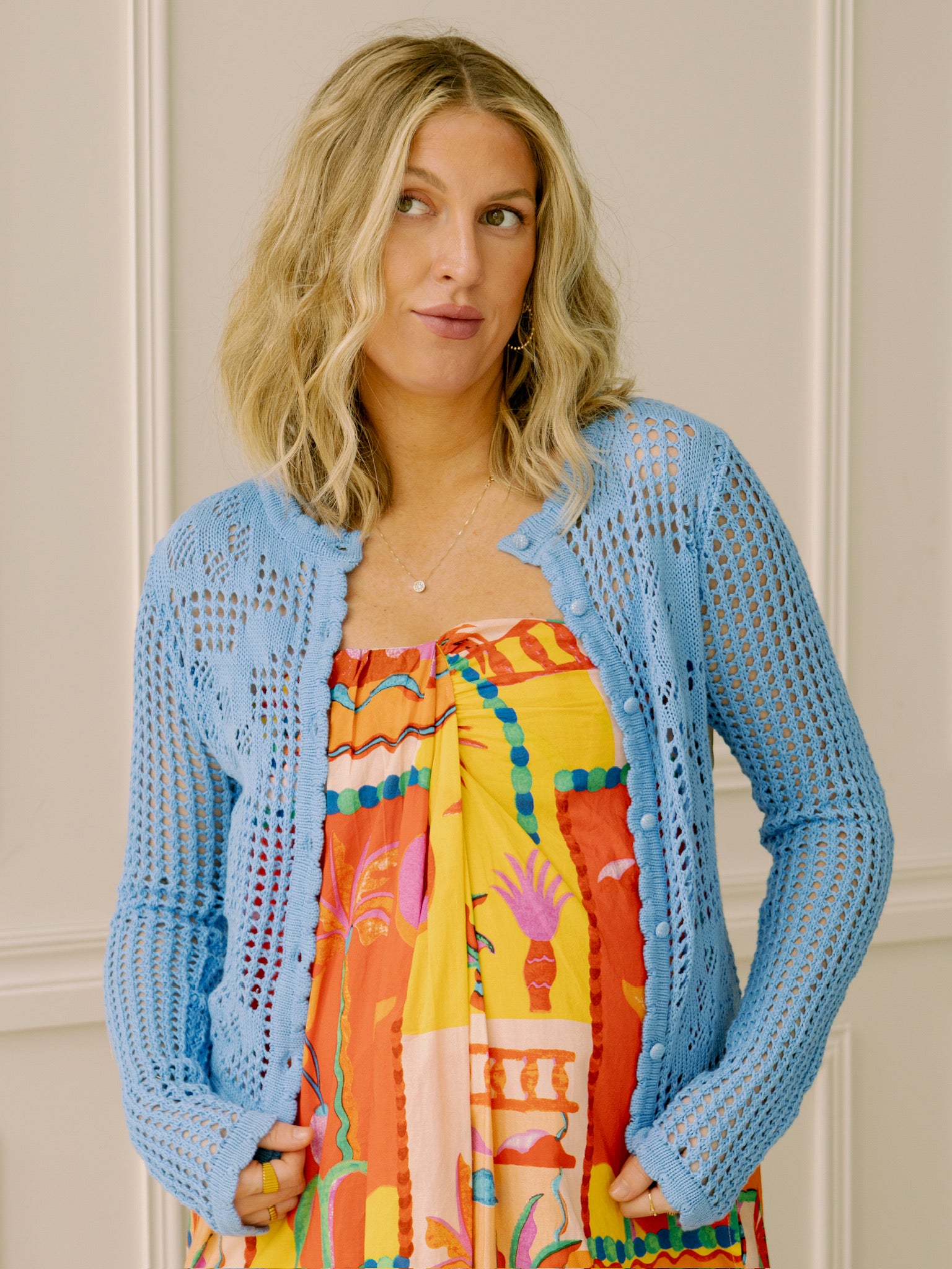 Capri Blue Cardigan