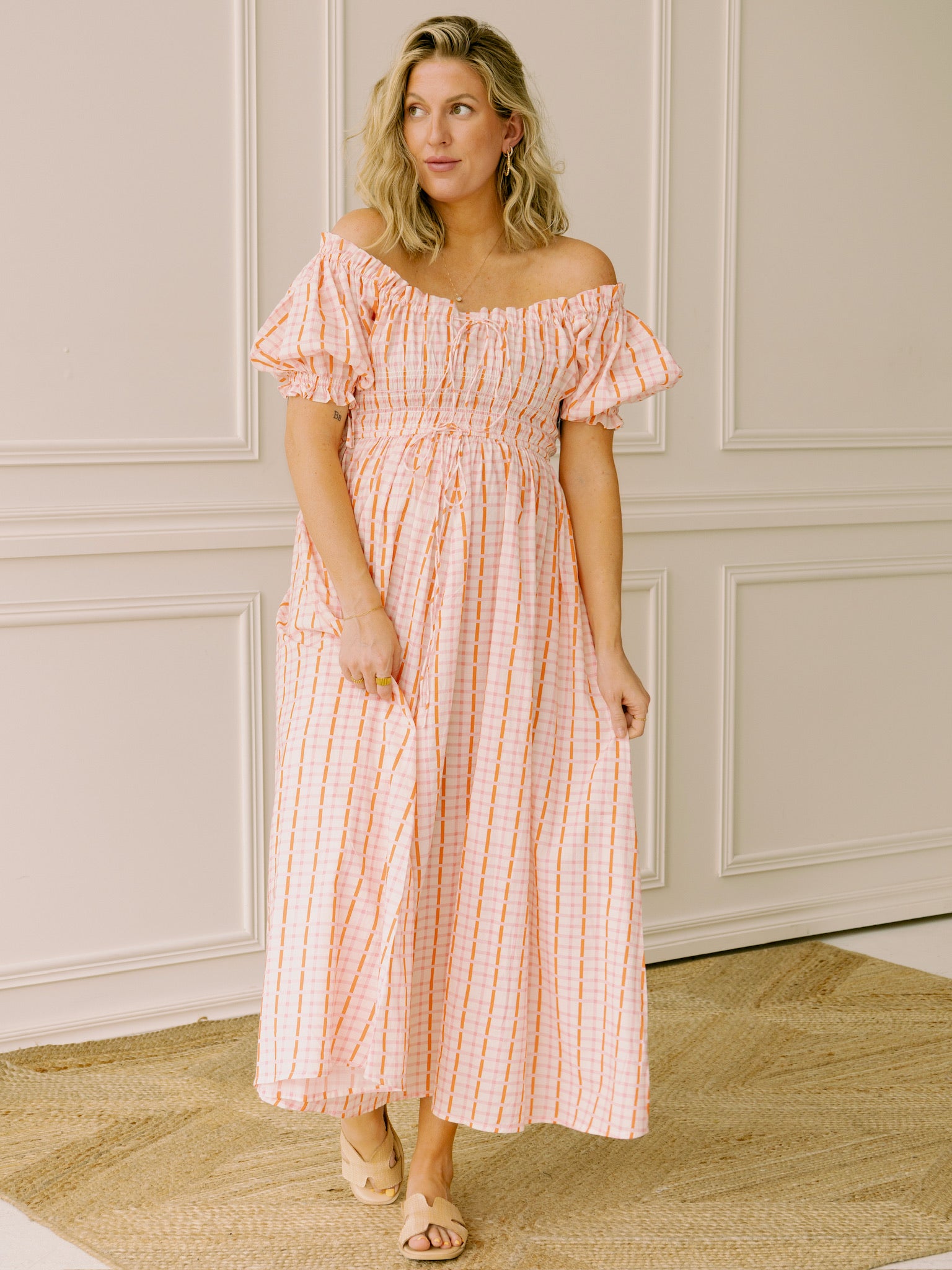 dRA Tina Dress in Blush Coral