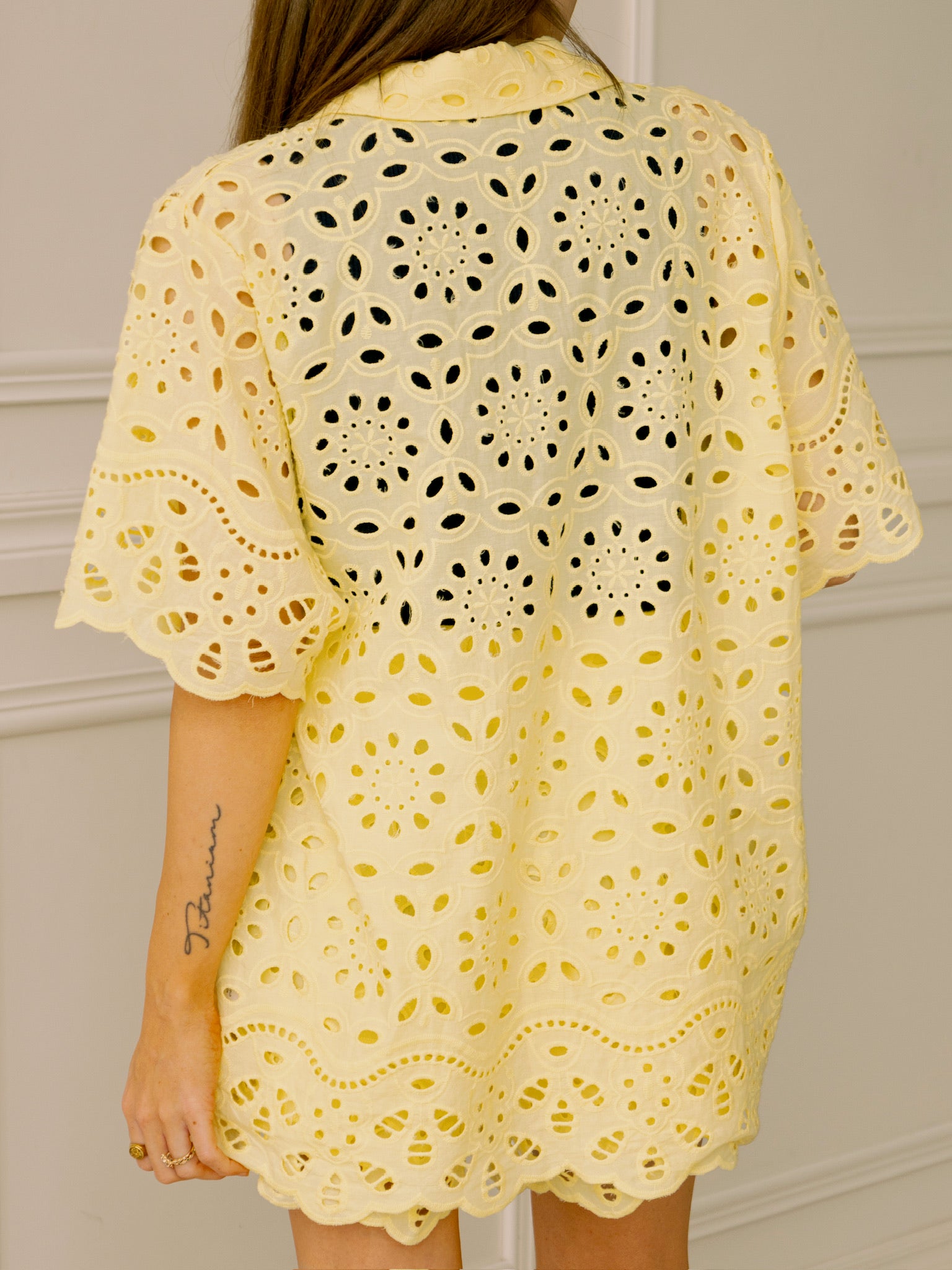 Sunny Days Embroidered Eyelet Top