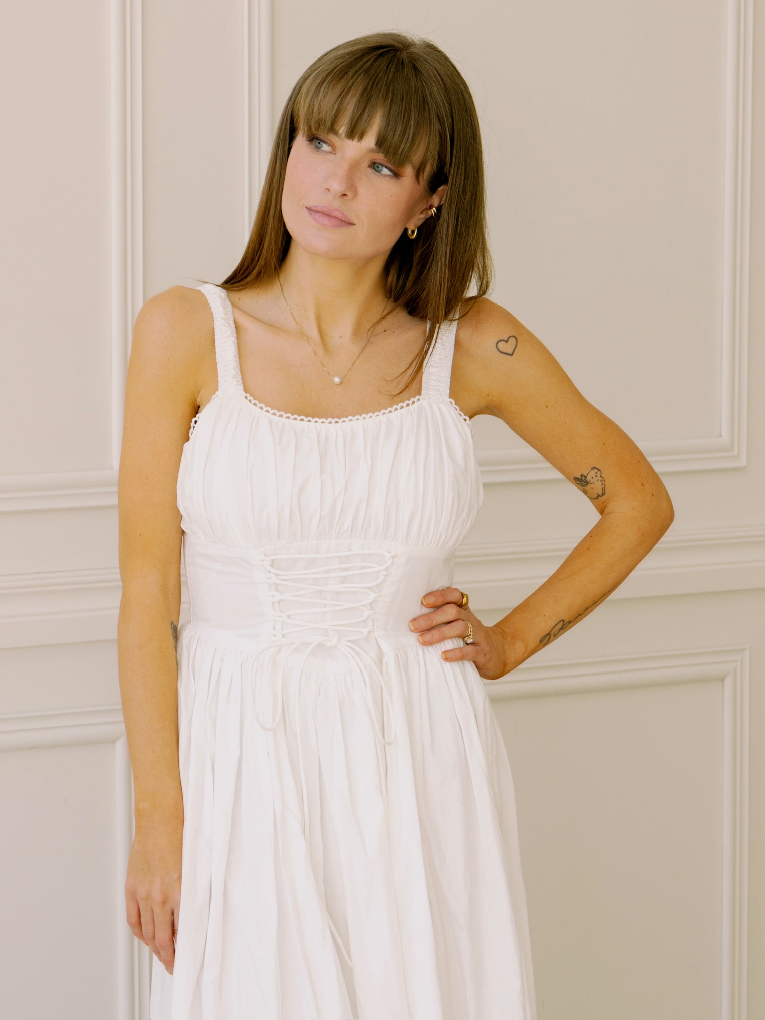 dRA Stella Dress in White