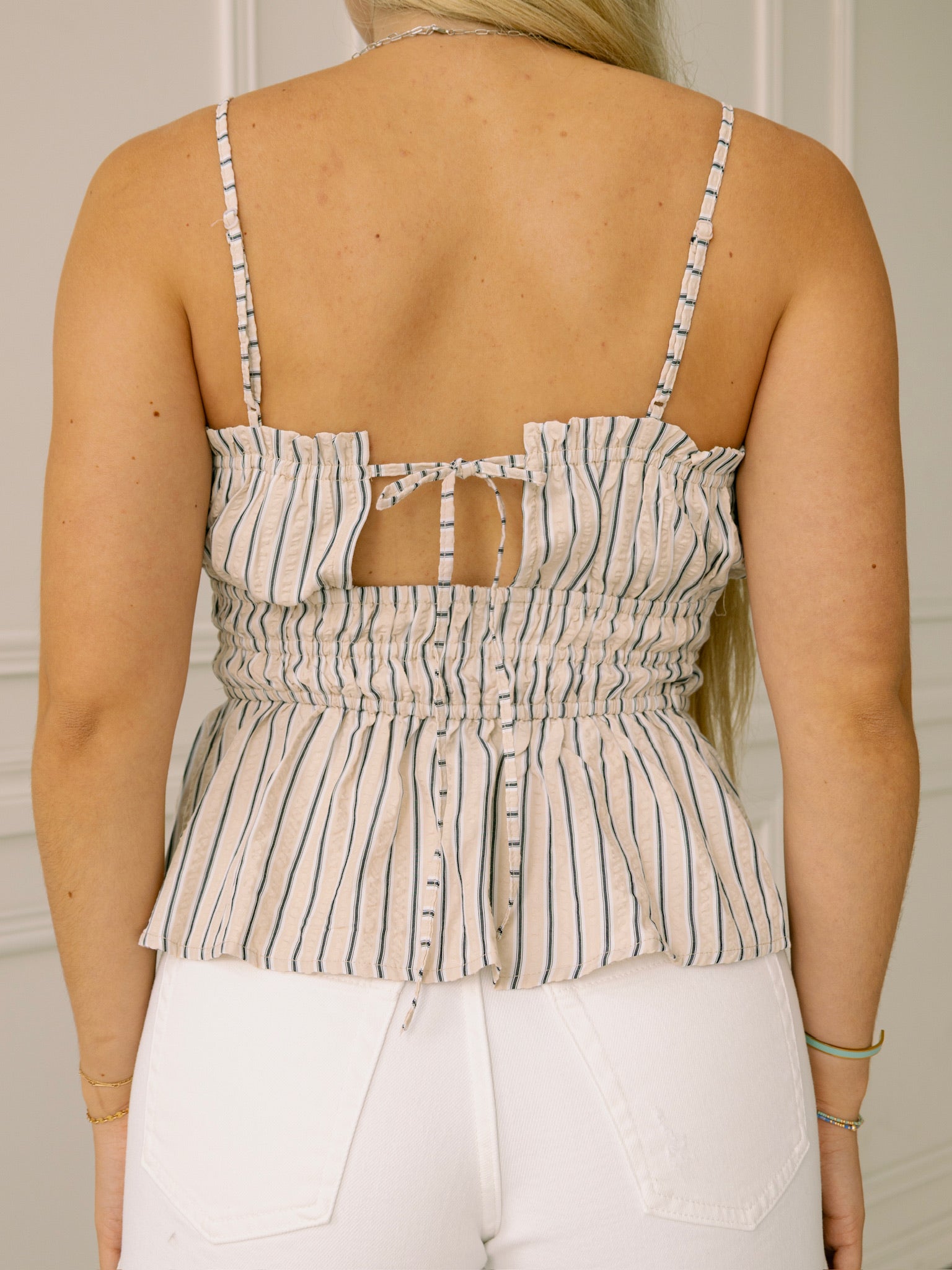 Seaside Neutral Stripe Tank