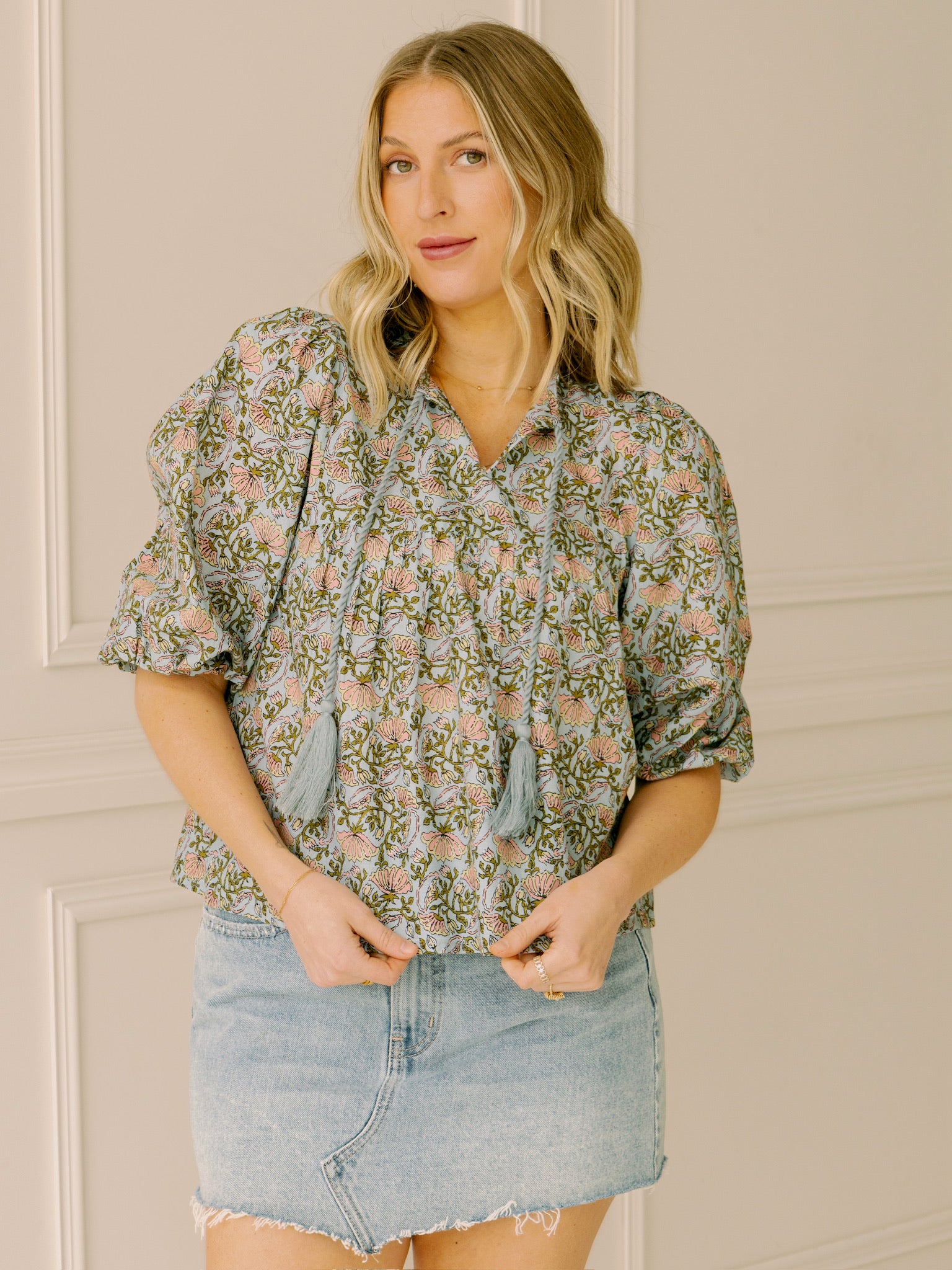 dRA Ophelia Top in Floral Block