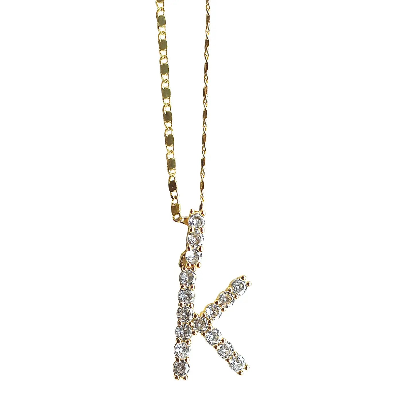 Gemelli Ariel Gold Initial Necklace