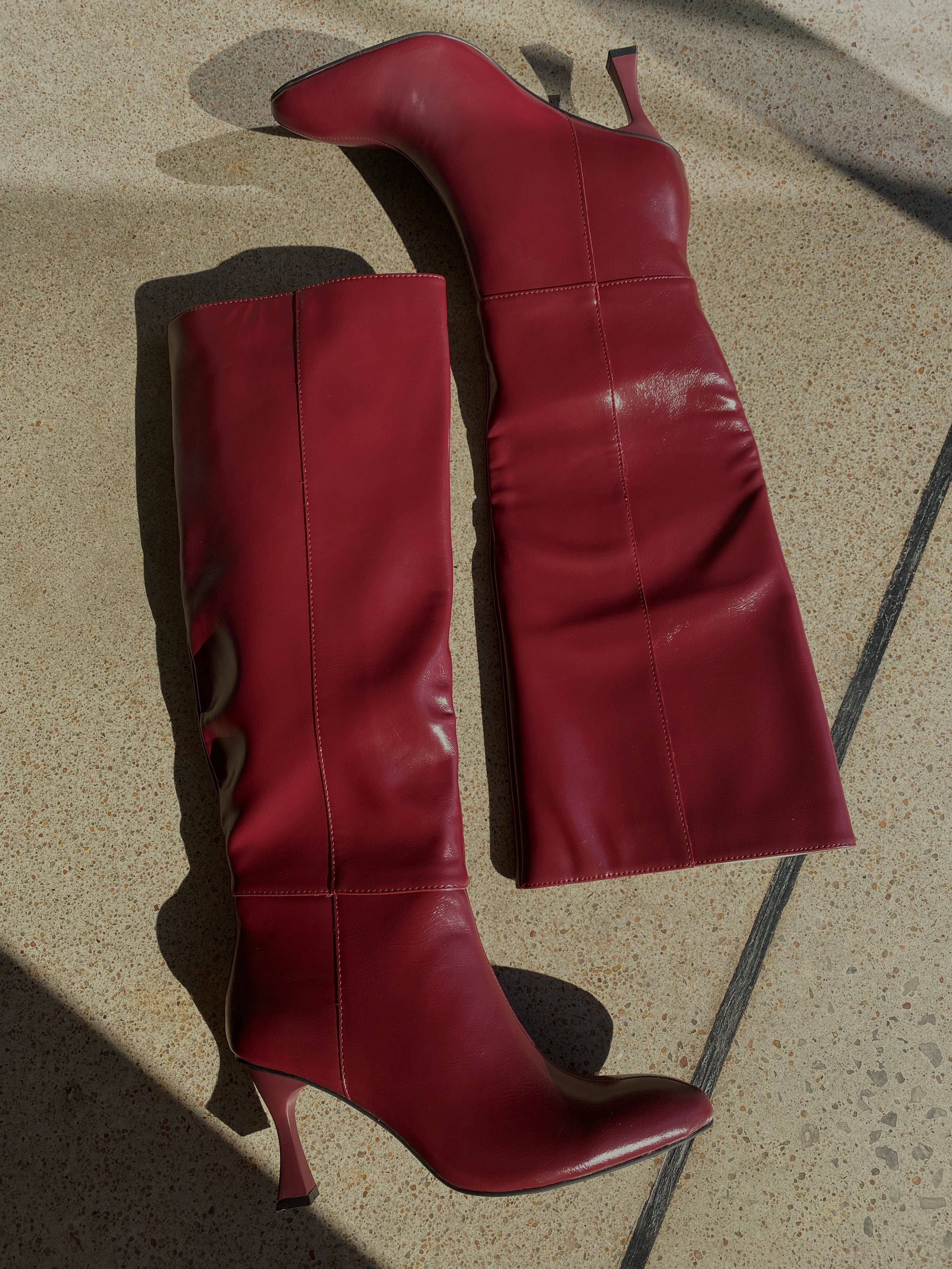 The Lexington Burgundy Boot