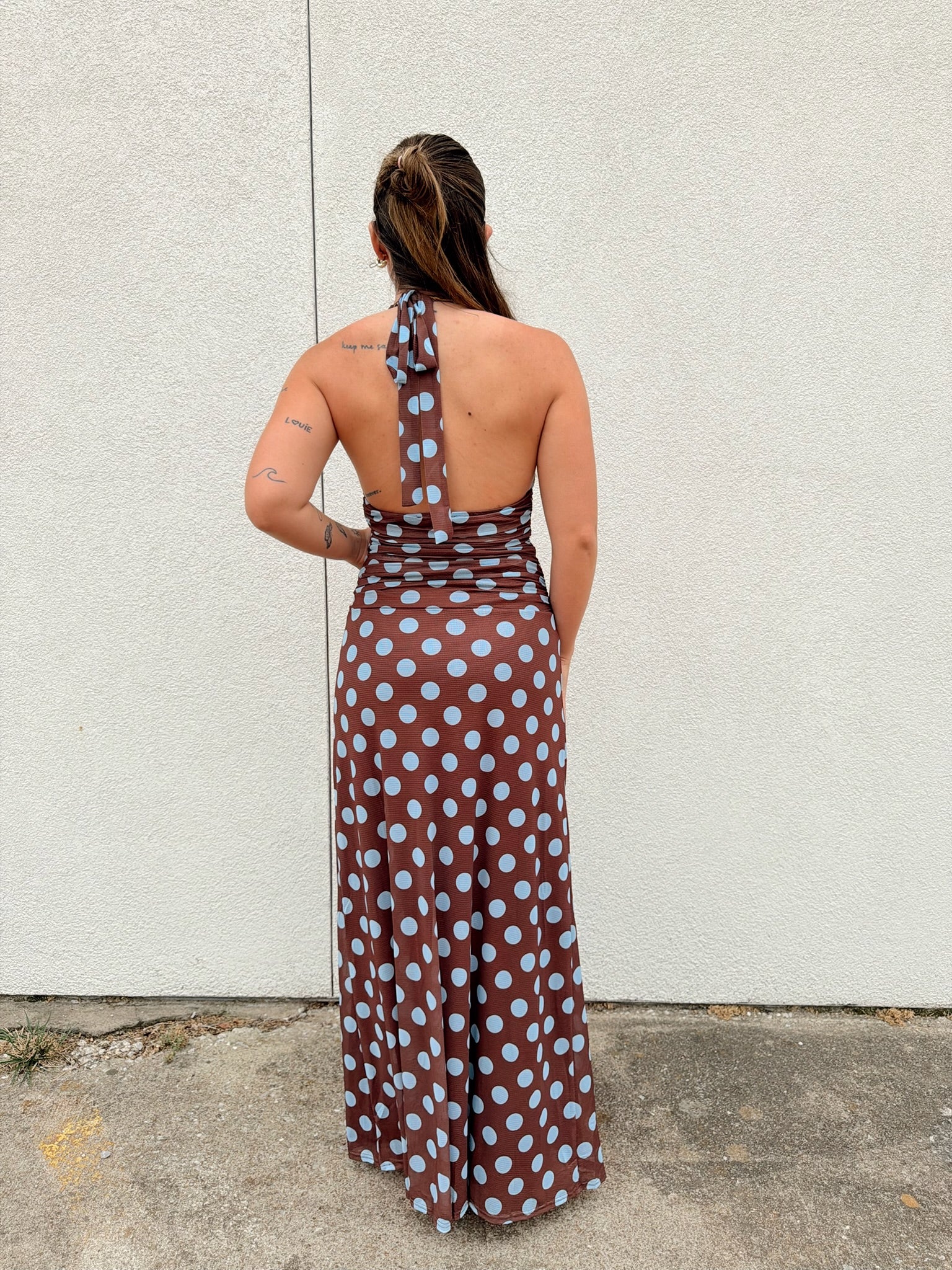 Leona Mesh Maxi Dress