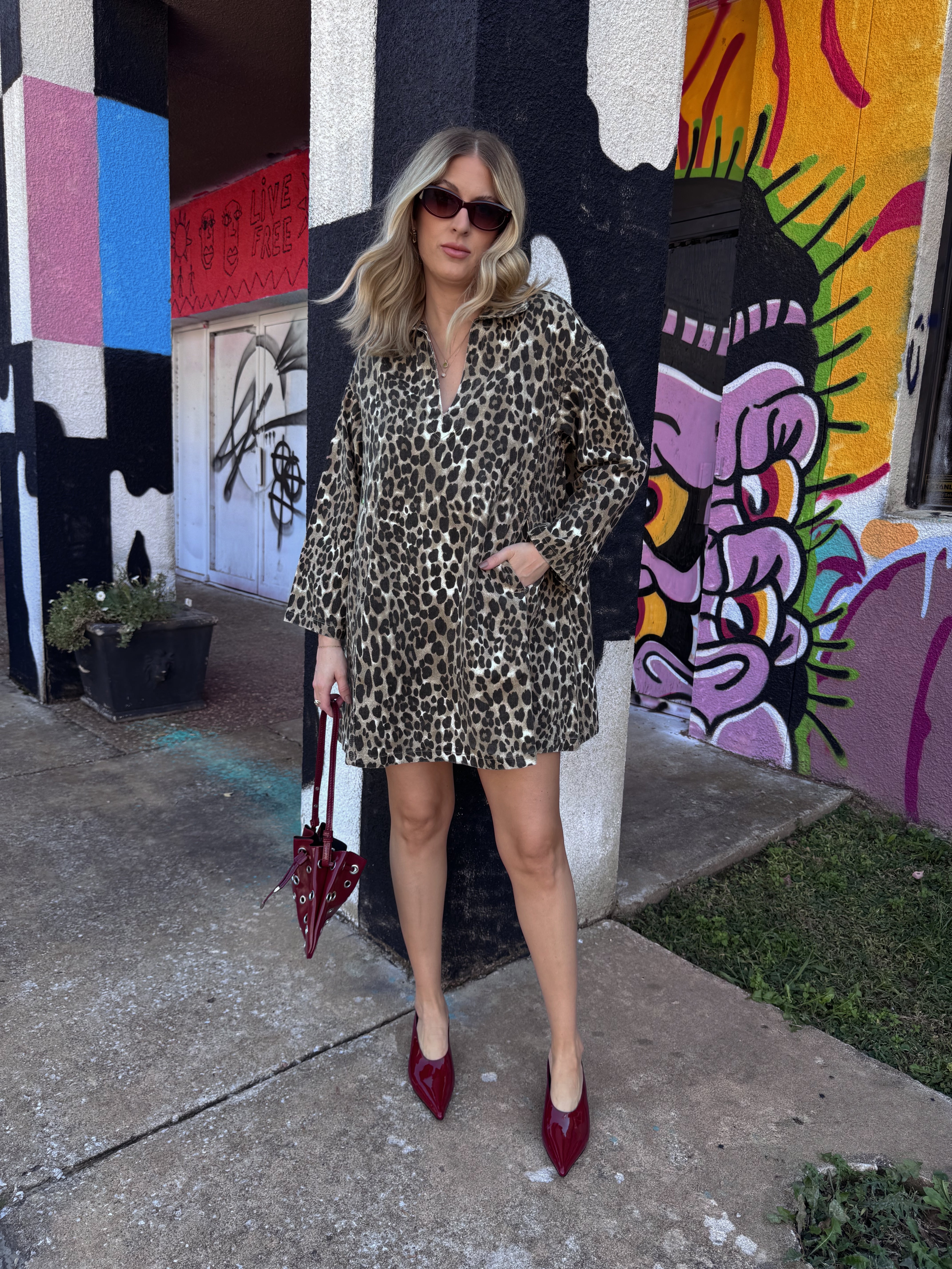 Frnch Chardon Leopard Dress