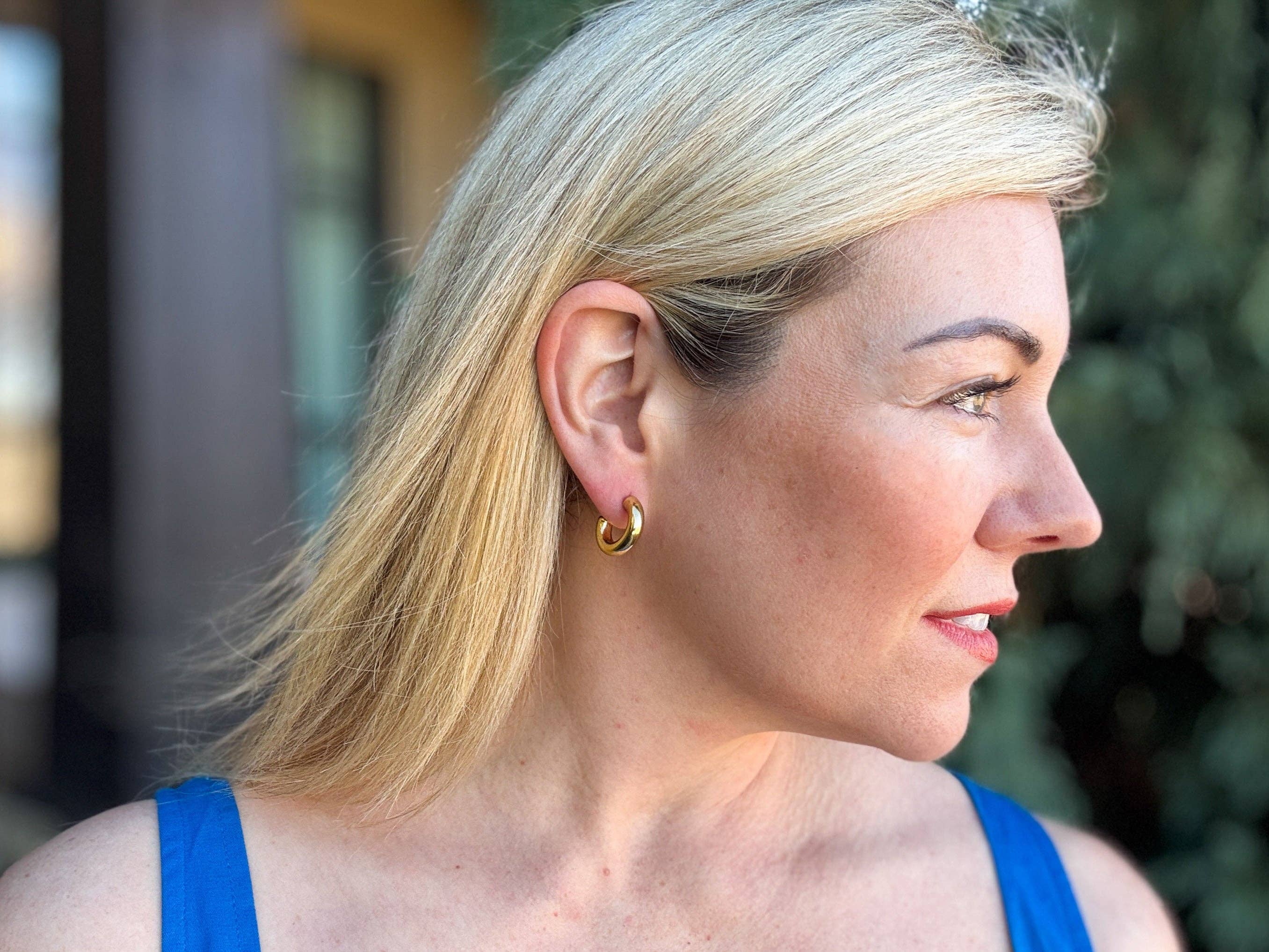 Terry Hoop Earrings