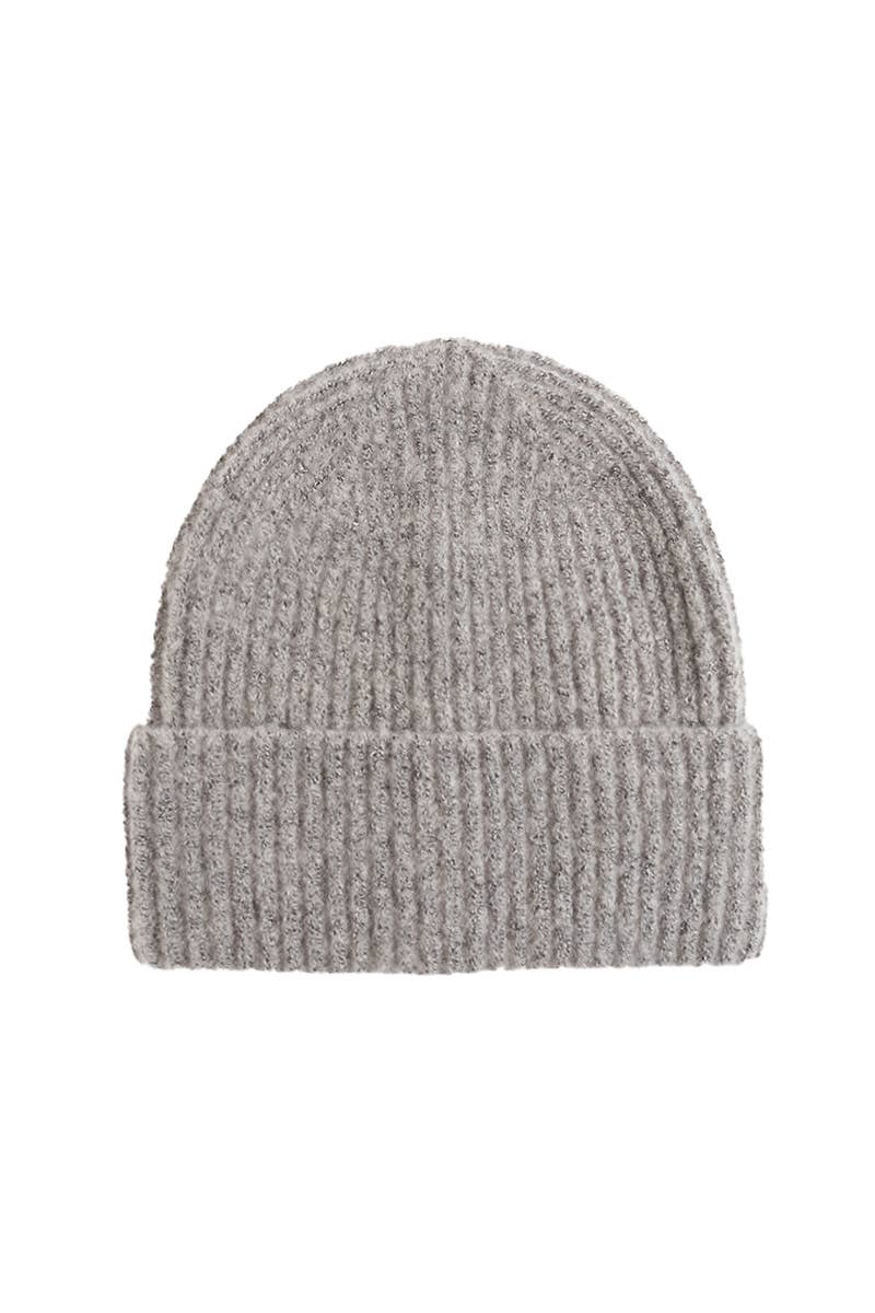 Solid Knit Cuffed Beanie