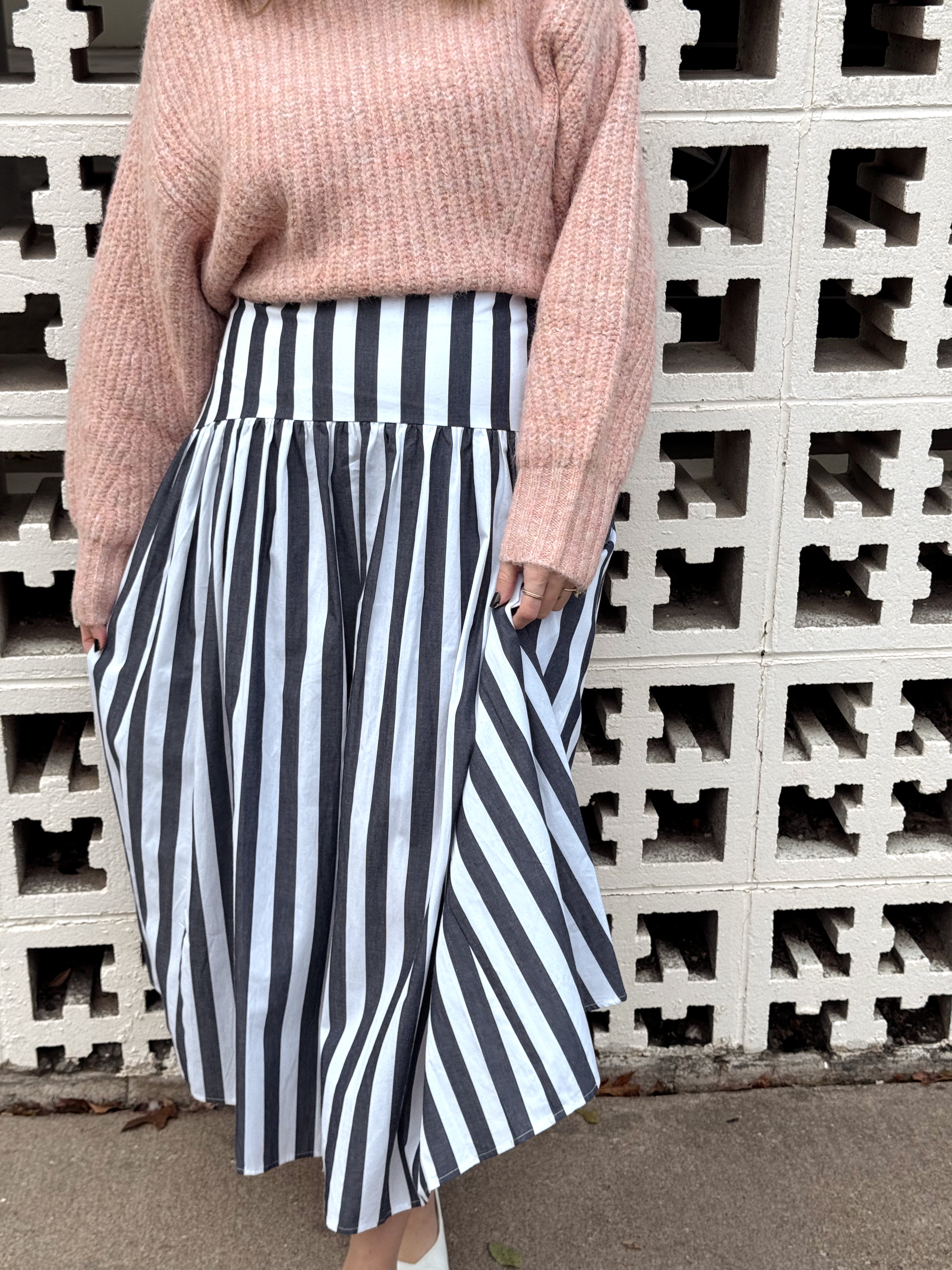 Set Your Sails Midi Skirt