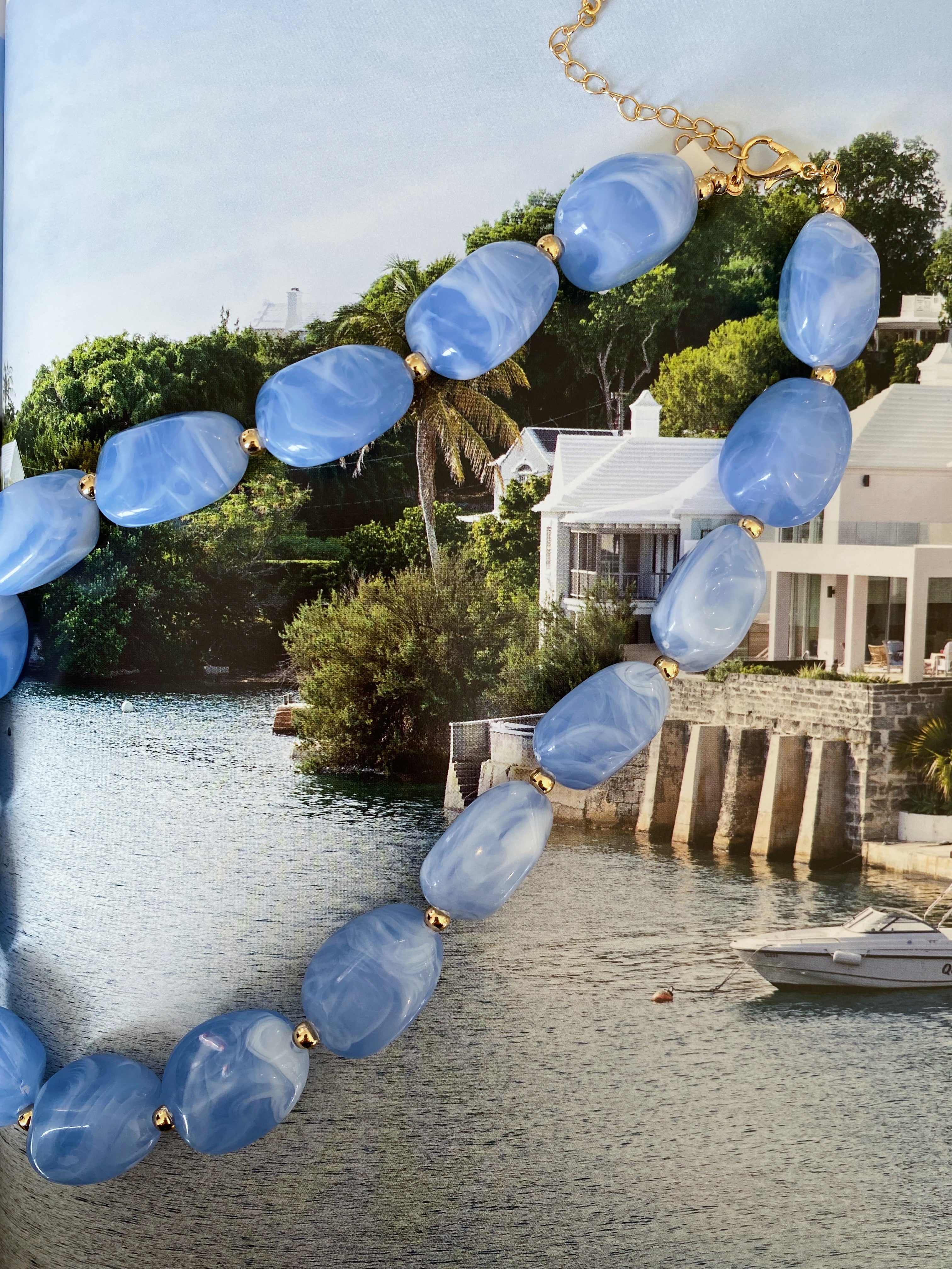 Acetate Beaded Necklace