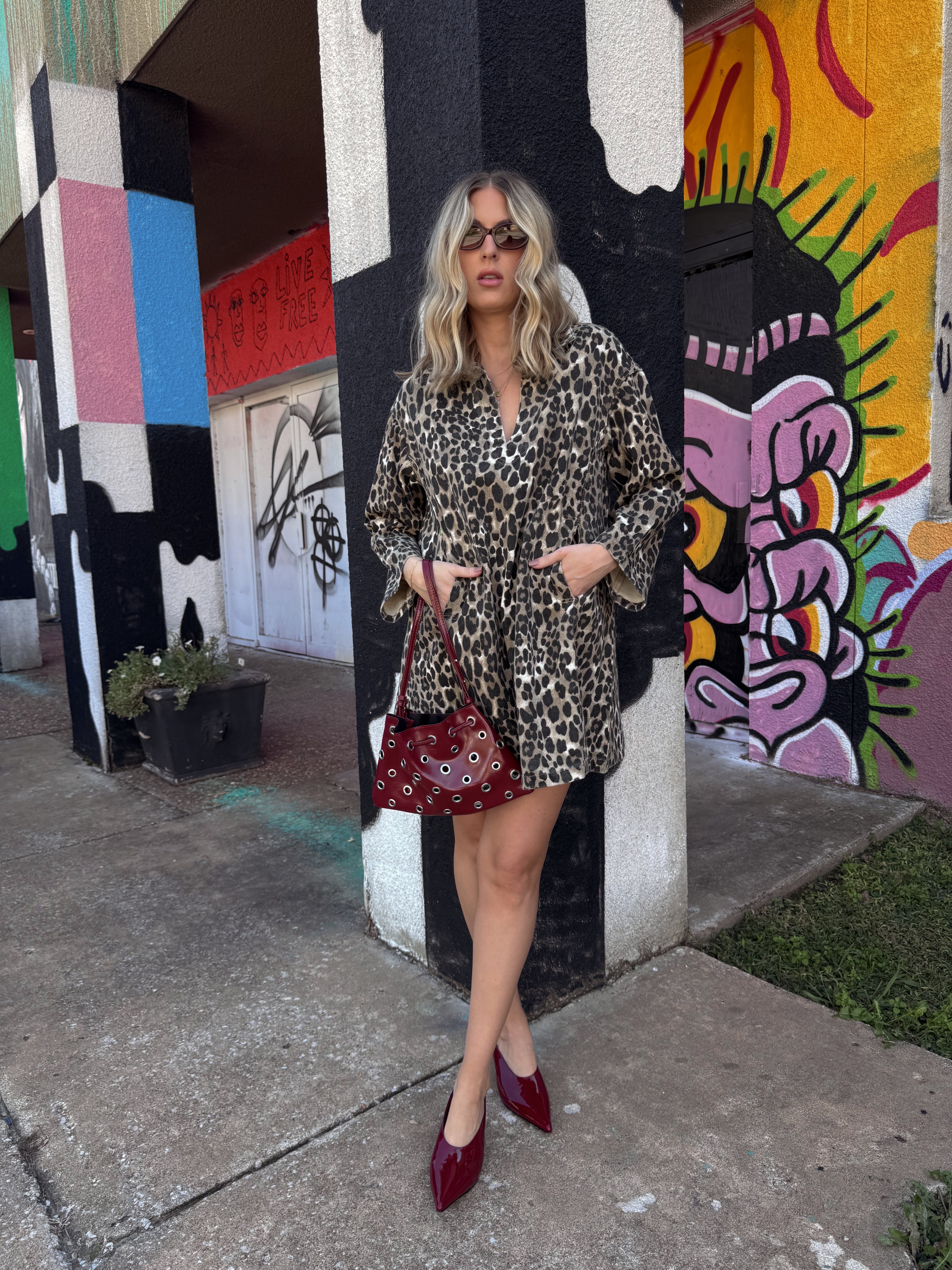 Frnch Chardon Leopard Dress