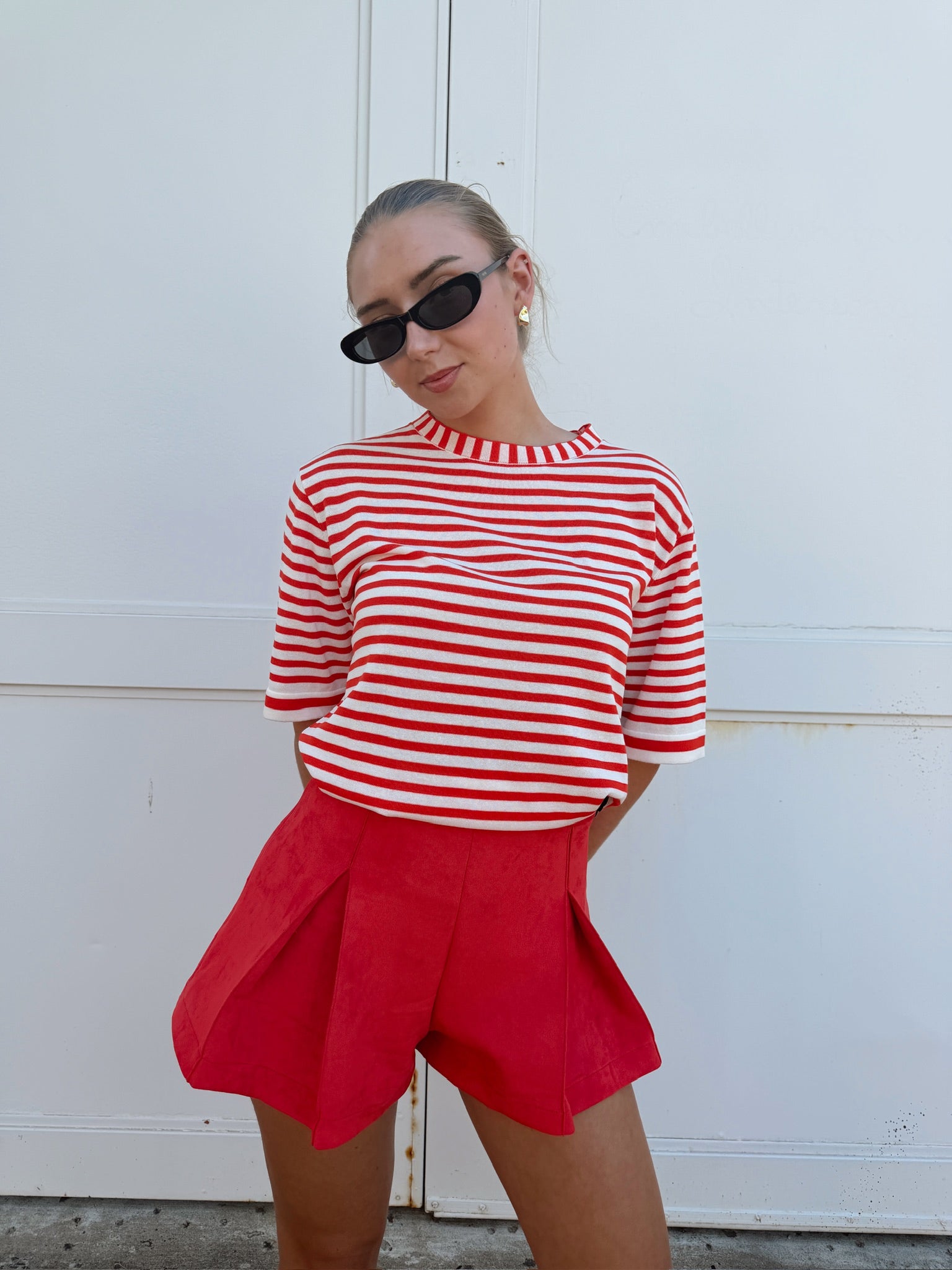 Jiji Wilfried Top in Rouge