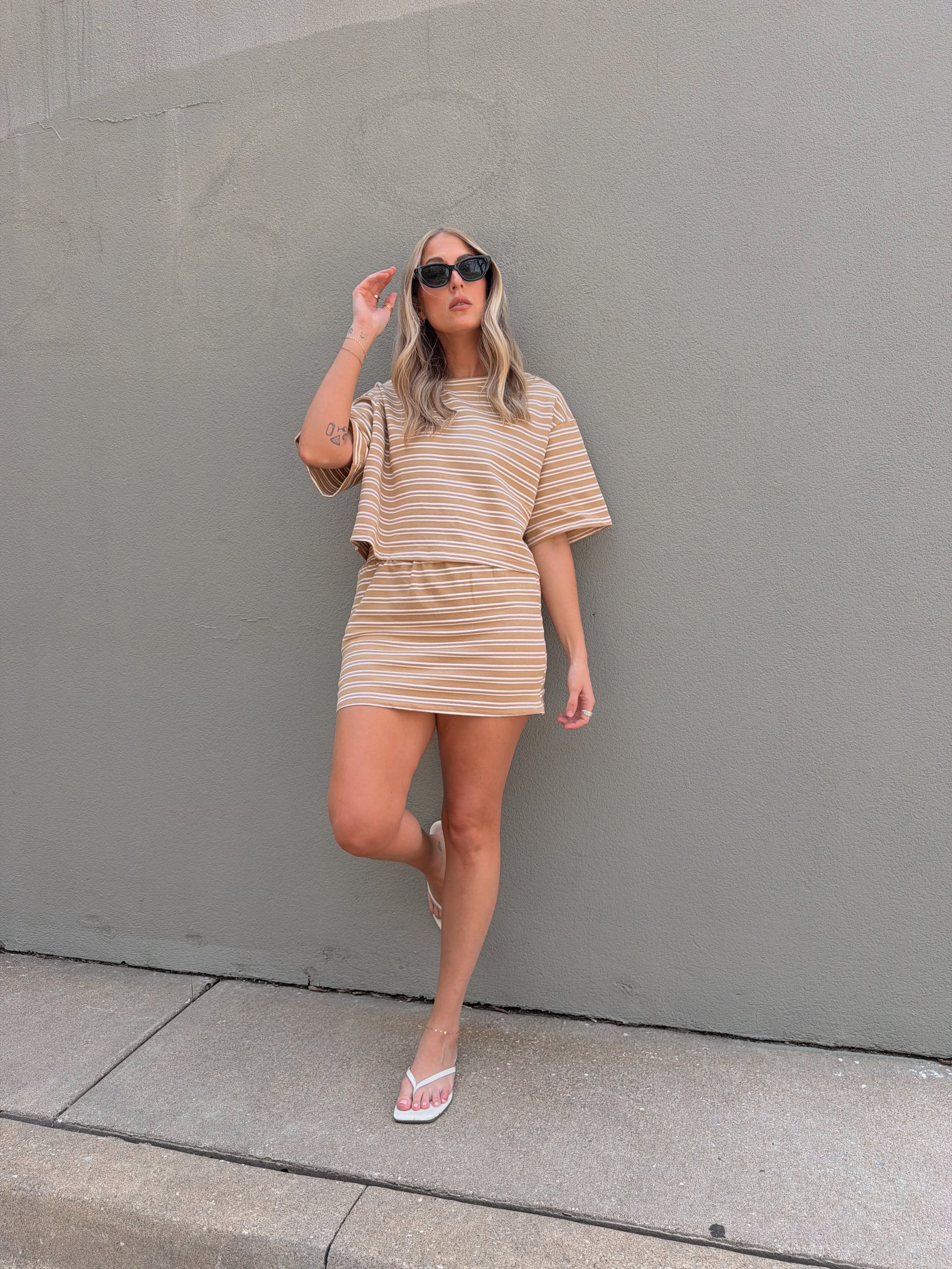 Macy Stripe Skort