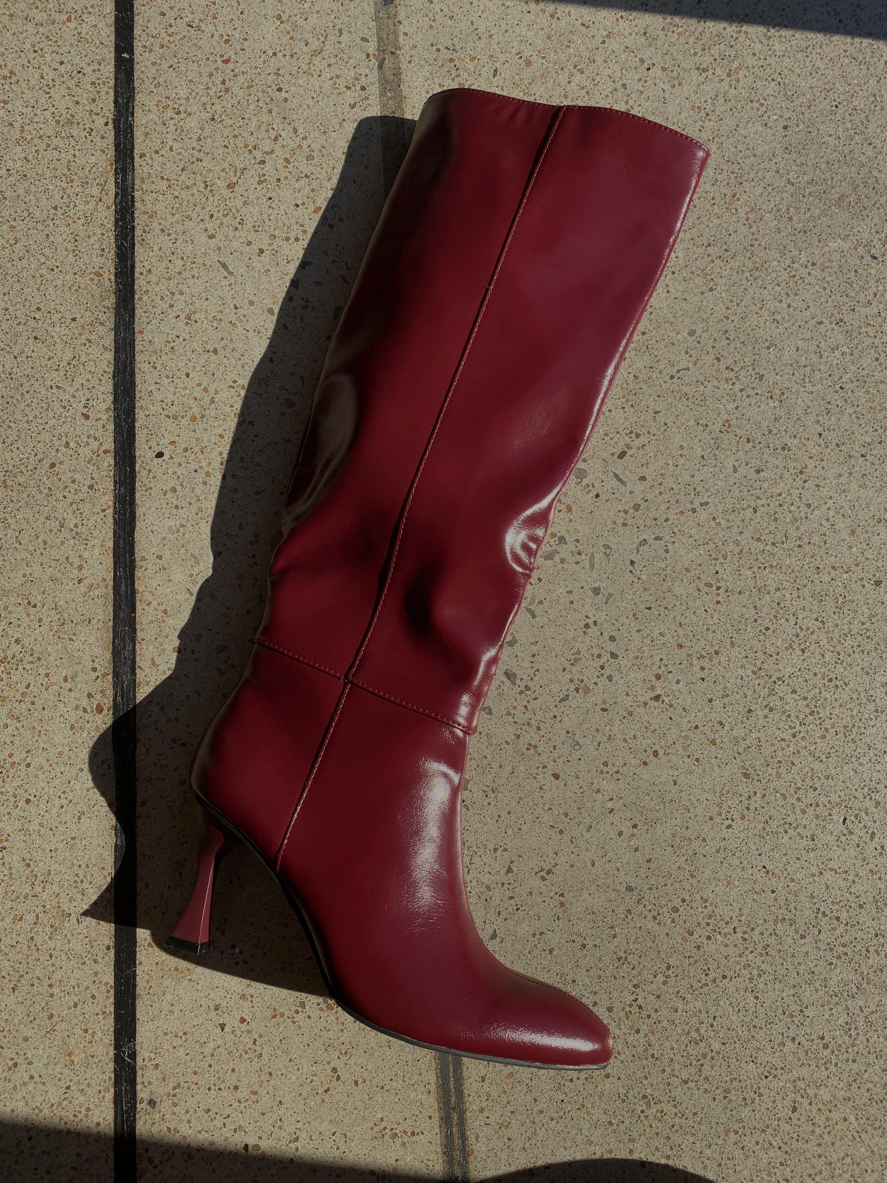 The Lexington Burgundy Boot