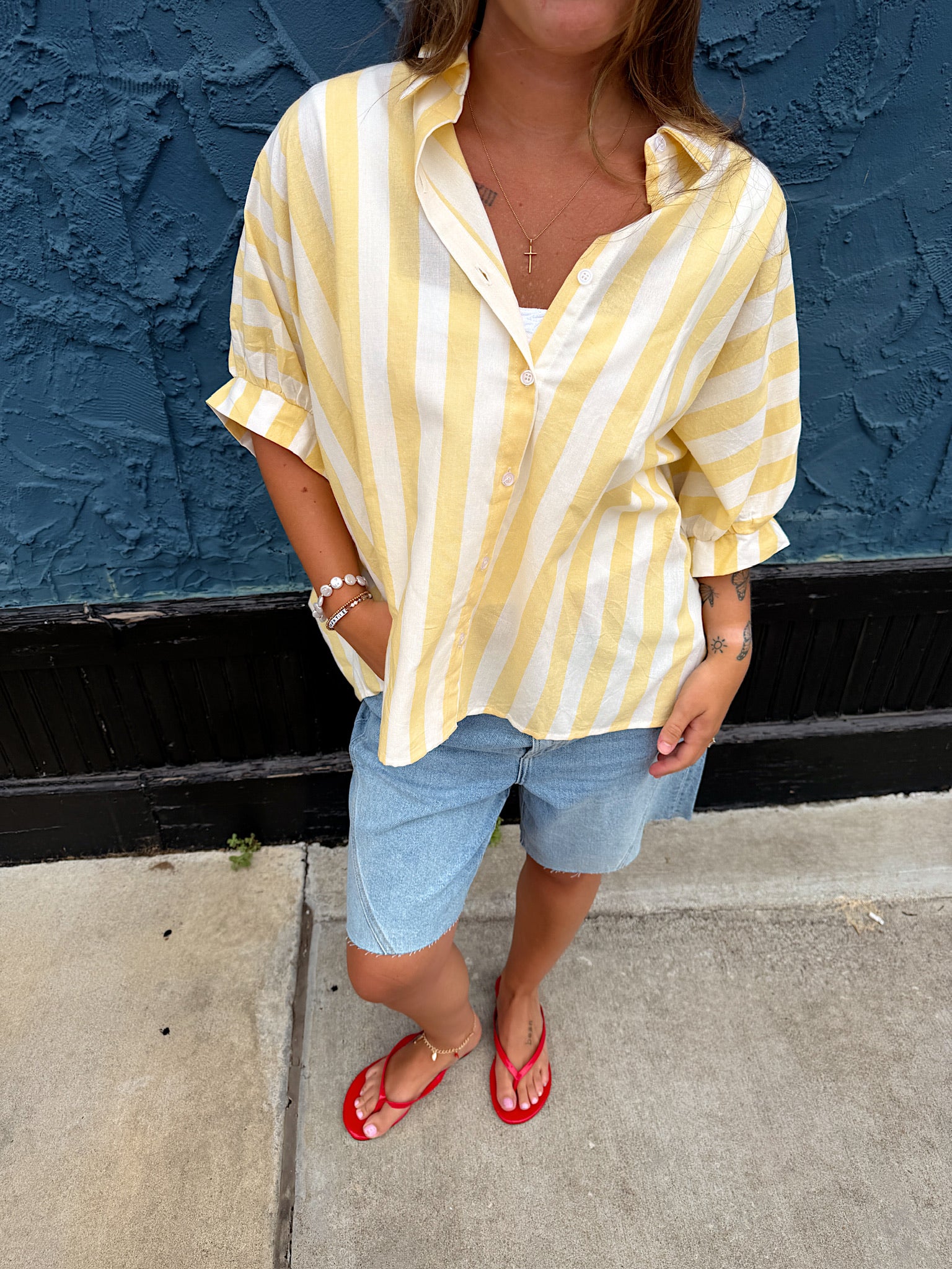 Life Gives You Lemons Button Up