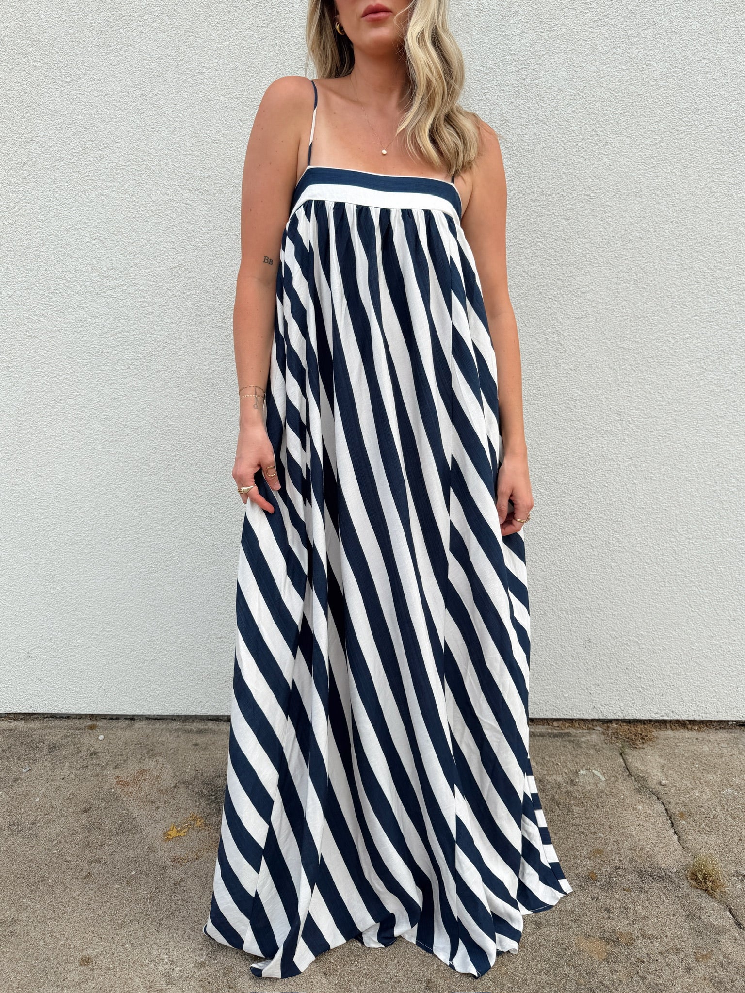 Main Street Stripe Maxi Dress