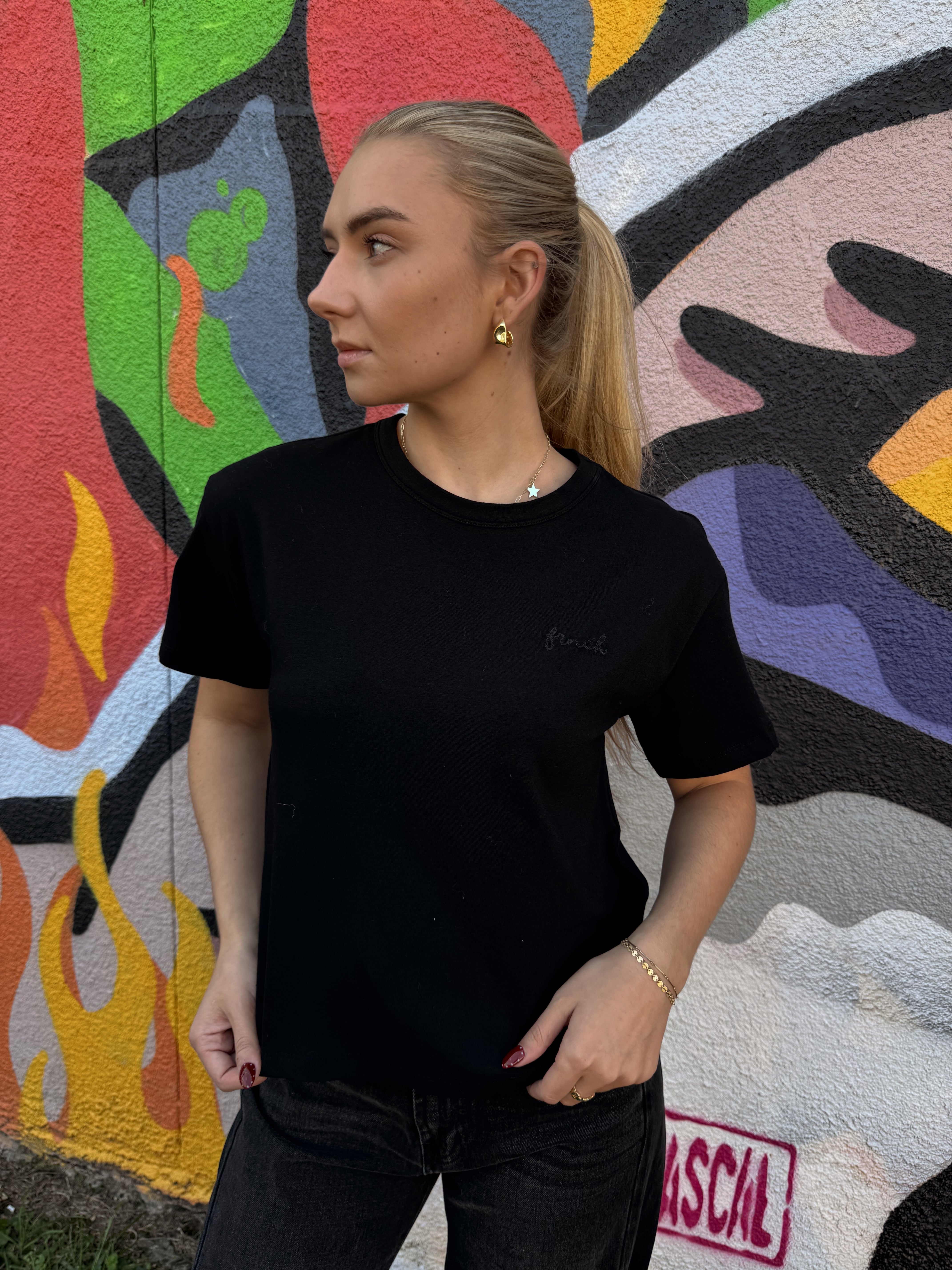 Frnch Nebelung T-Shirt in Noir