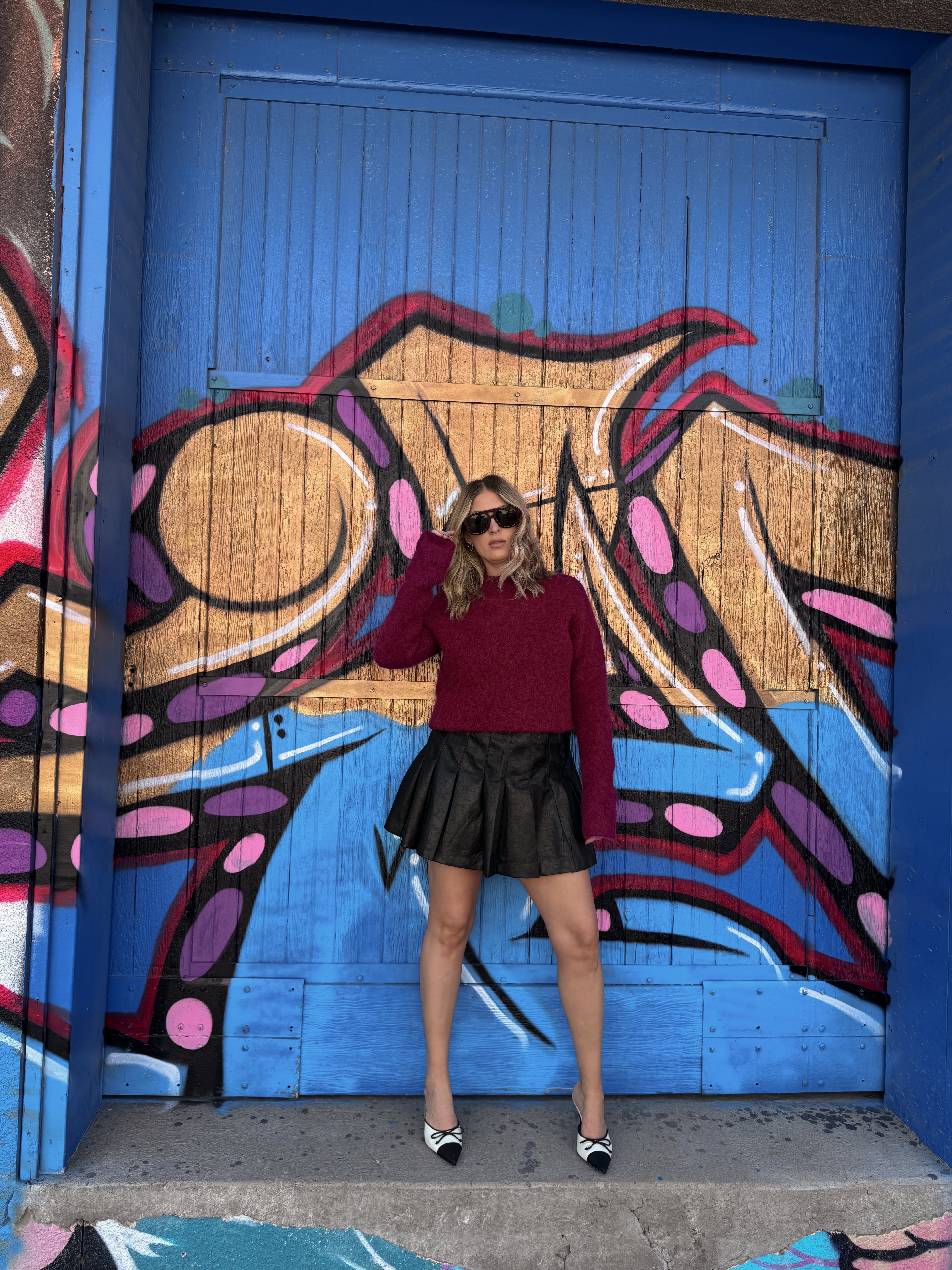 Frnch Figaro Sweater in Bordeaux