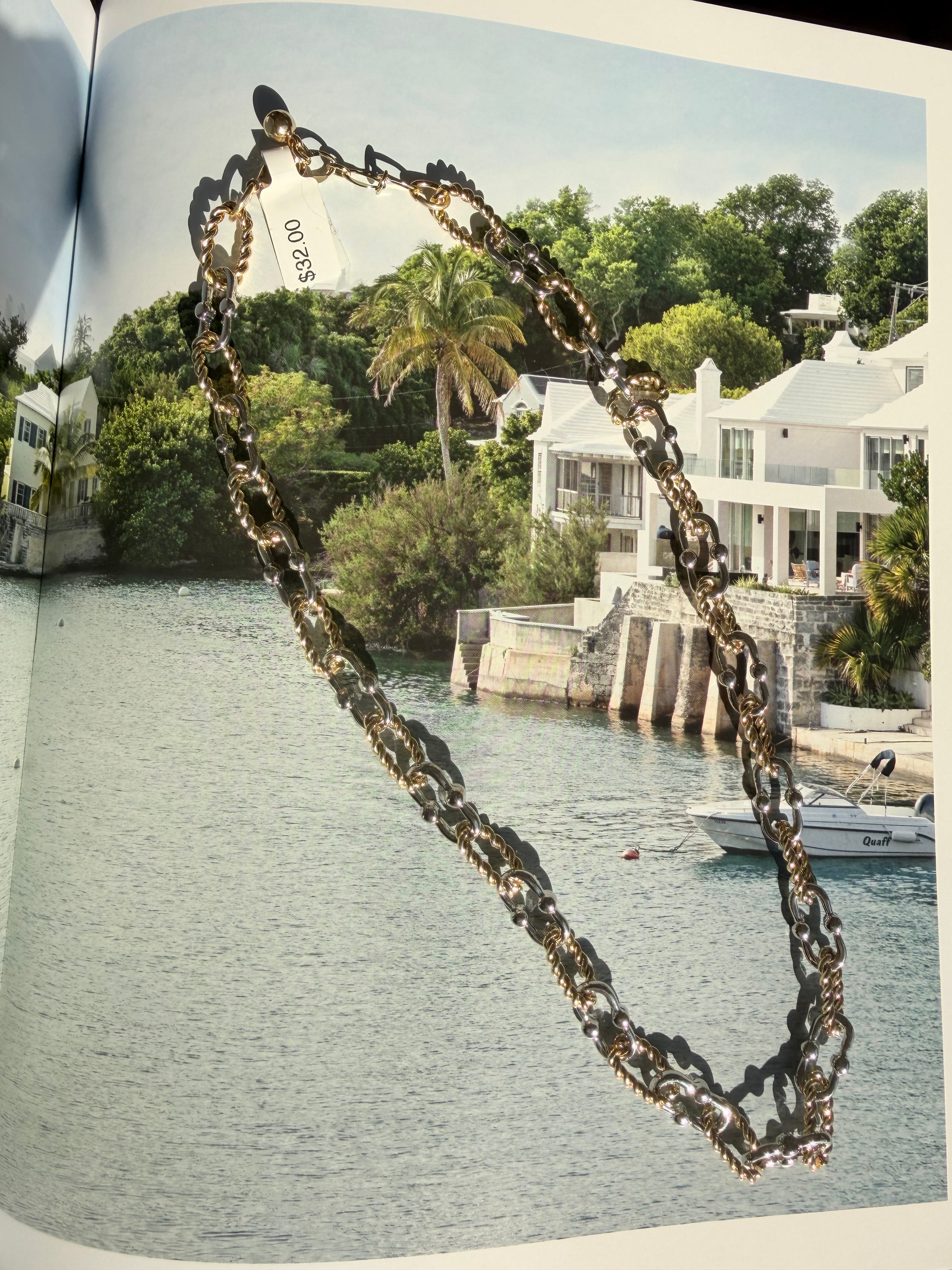 Mixed Metal Link Necklace