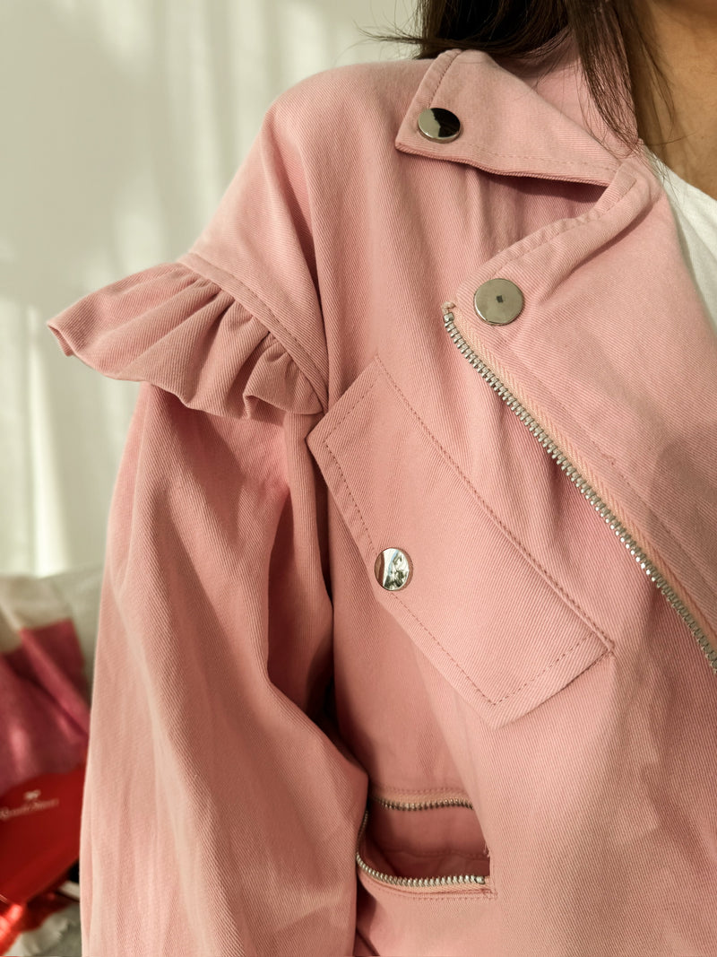 Sweet Dreams Pink Denim Jacket